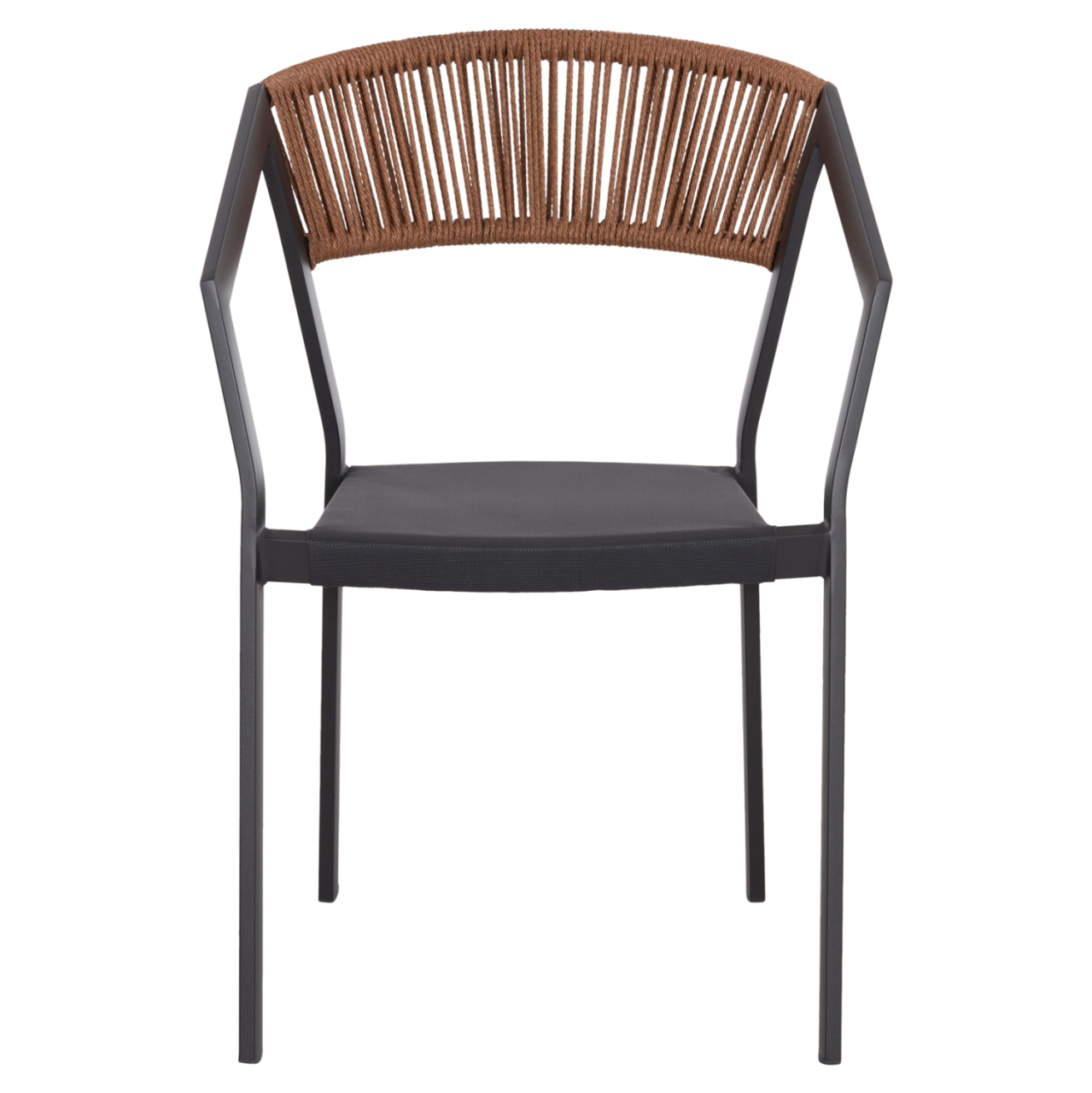 OUTDOOR DINING SET 5PCS MIRI HM10869.01 METAL--ALUMINUM--TEXTILENE IN GREY [4]