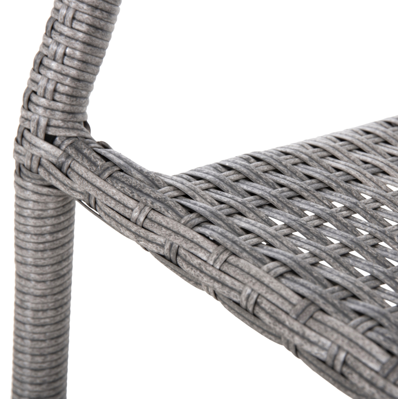 OUTDOOR DINING SET 5PCS MORNER HM21008 METAL and WICKER RATTAN IN GREY [6]