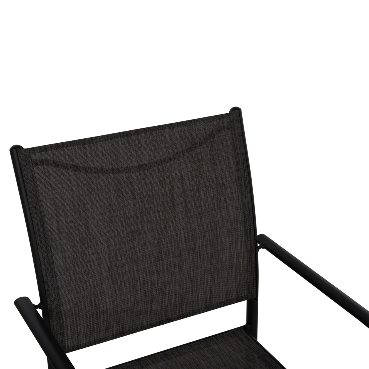 OUTDOOR DINING SET 5PCS REDAN HM10890.01 METAL-TEXTILENE IN BLACK and DARK GREY [5]