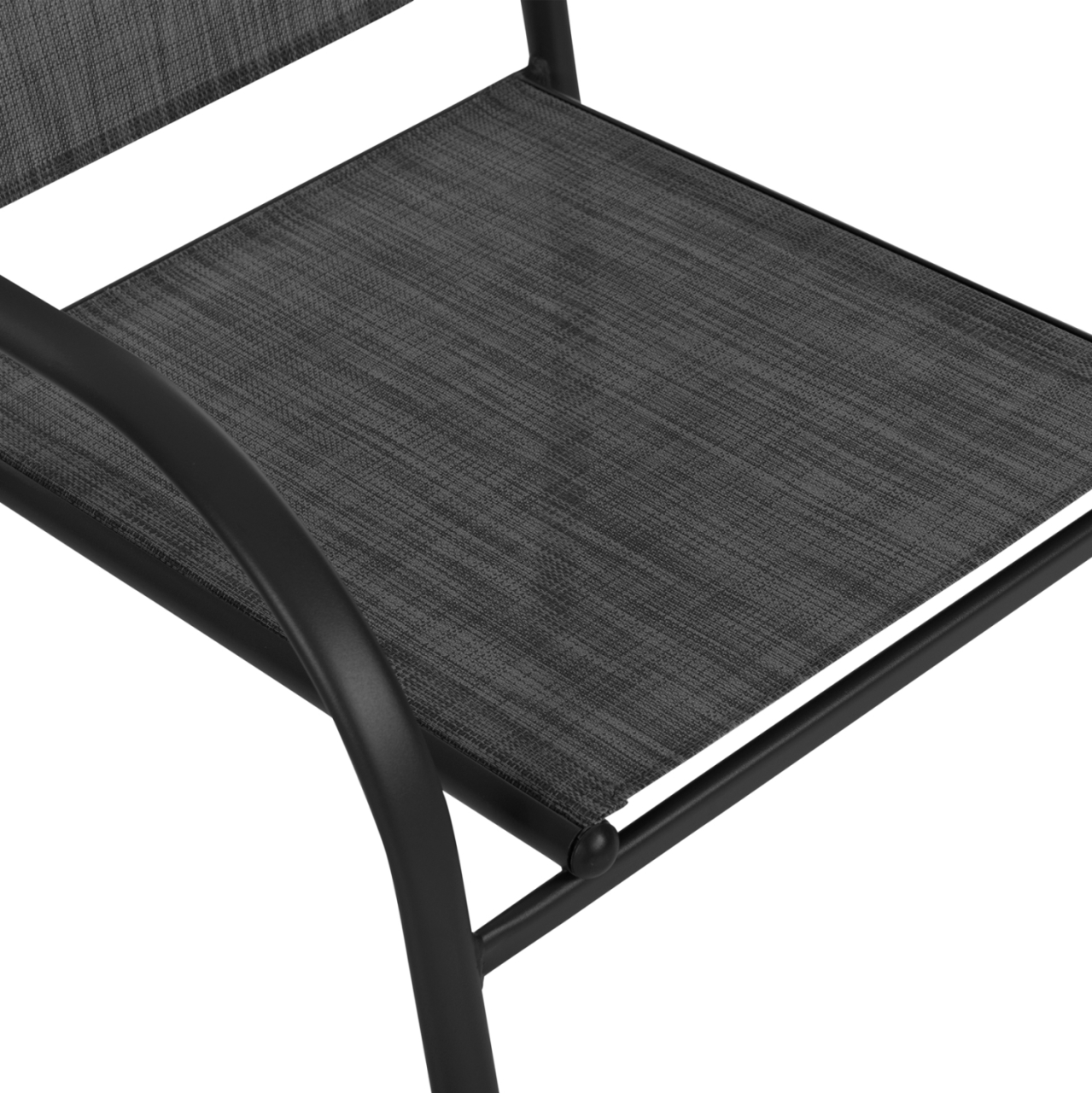 OUTDOOR DINING SET 5PCS REDAN HM21223.01 TABLE and 4 ARMCHAIRS IN BLACK [4]