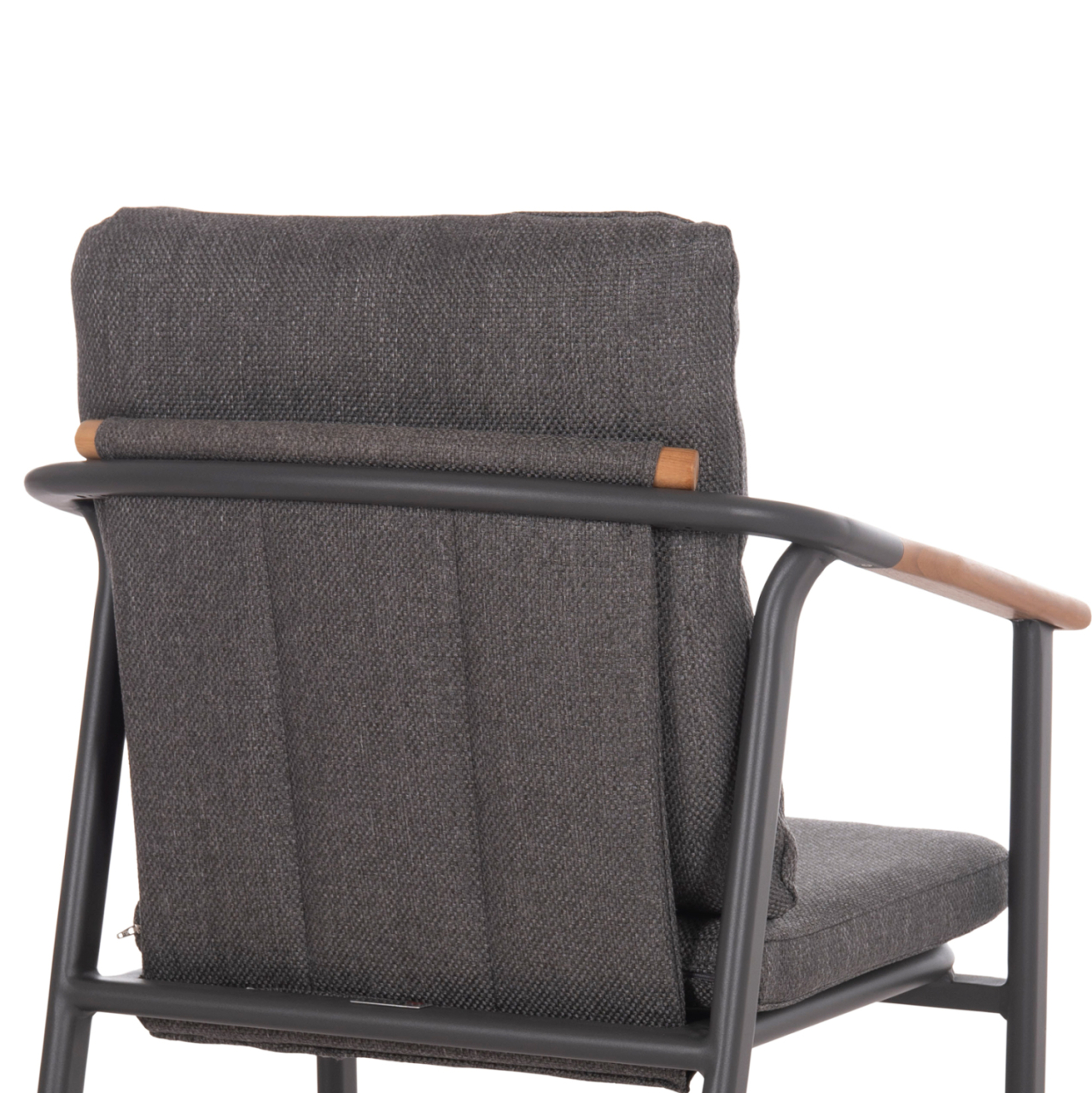 OUTDOOR DINING SET 5PCS SENTI HM11003.01 ALUMINUM and OLEFIN CUSHION COVERS---GREY [6]