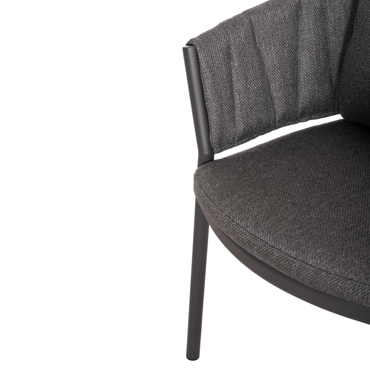 OUTDOOR DINING SET 5PCS SHANKS HM11002.01 ALUMINUM and OLEFIN CUSHION COVERS---GREY [6]