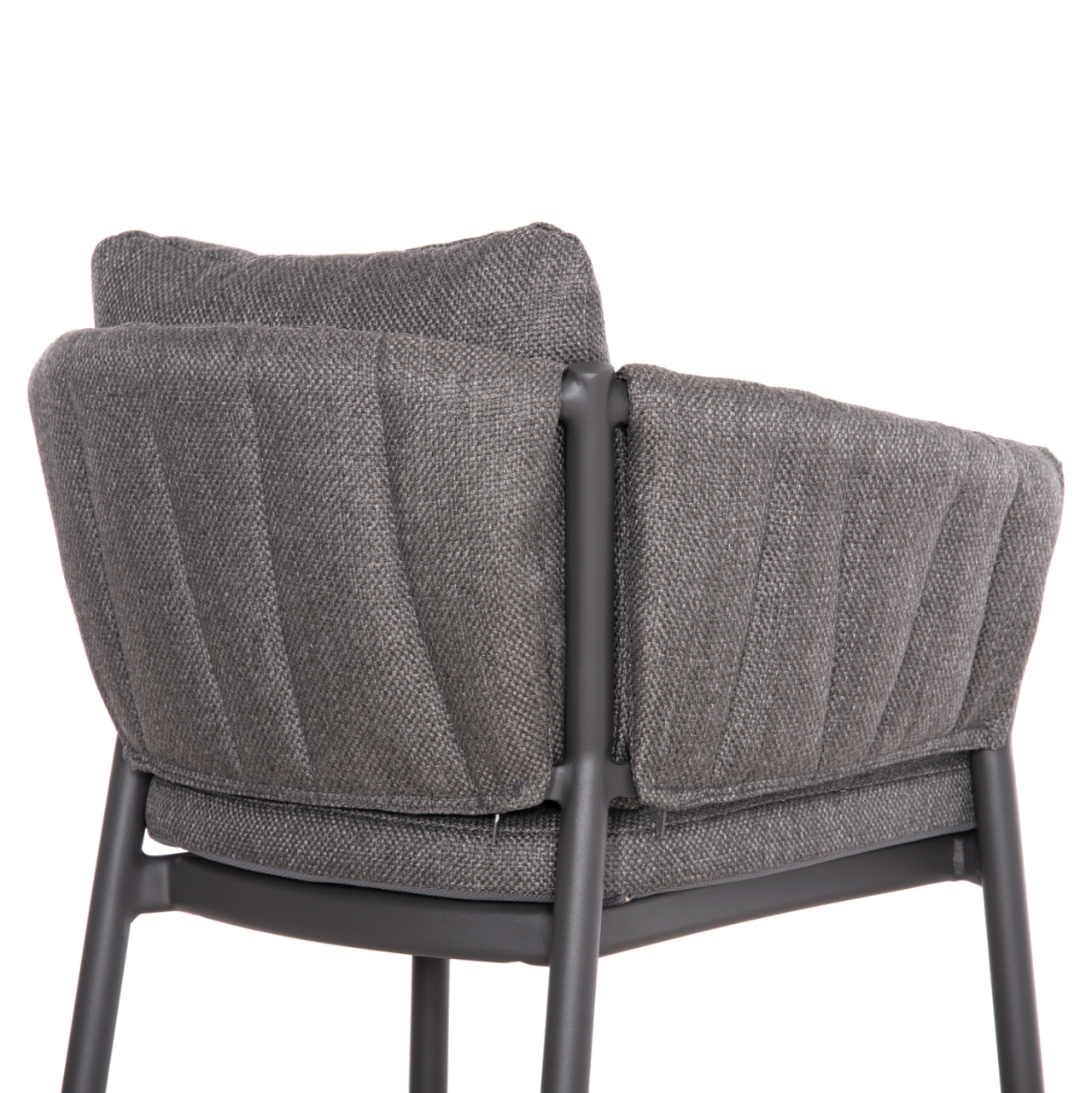 OUTDOOR DINING SET 5PCS SHANKS HM11002.01 ALUMINUM and OLEFIN CUSHION COVERS---GREY [5]