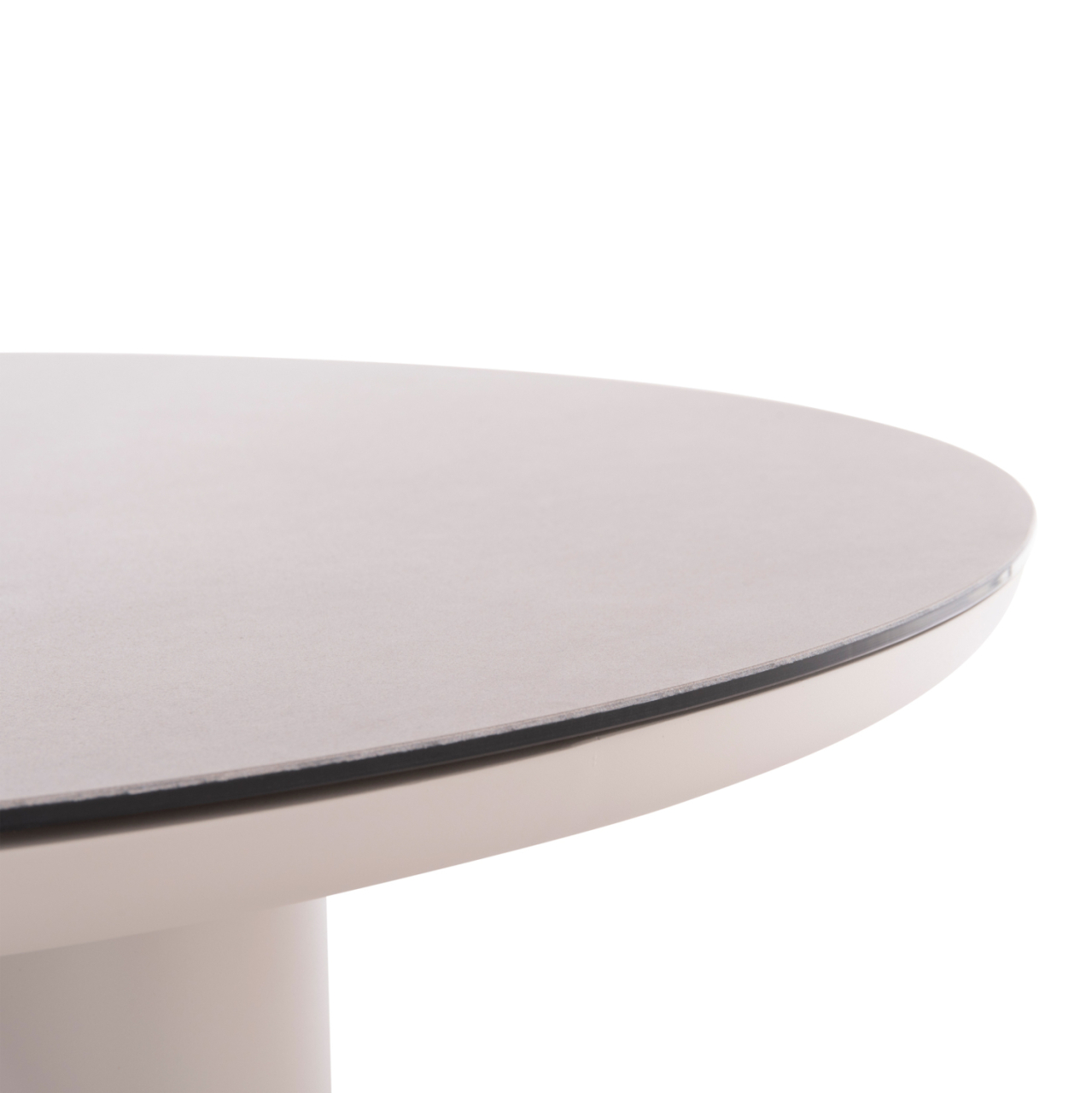 OUTDOOR DINING SET 5PCS SHANKS HM11002.02 ALUMINUM IN CREAM WHITE and OLEFIN CUSHION COVERS IN BEIGE [8]