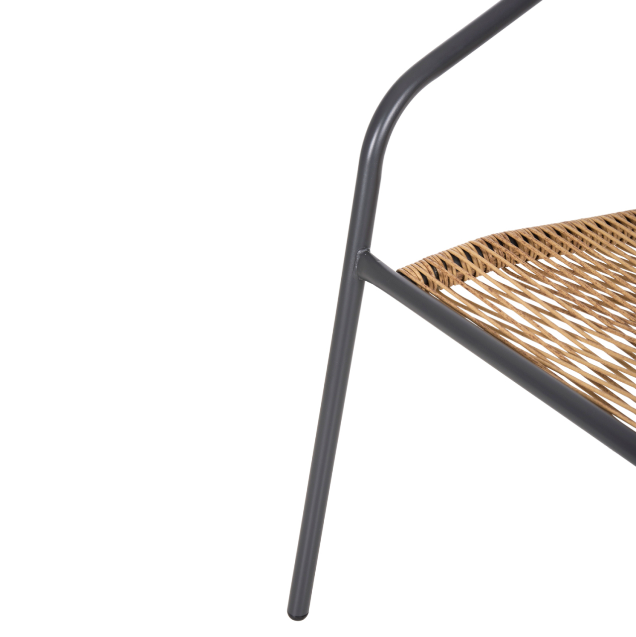 OUTDOOR DINING SET 5PCS SWIFTER HM21222.01 METAL CHAIRS and TABLE 110x60 GREY-NATURAL [5]
