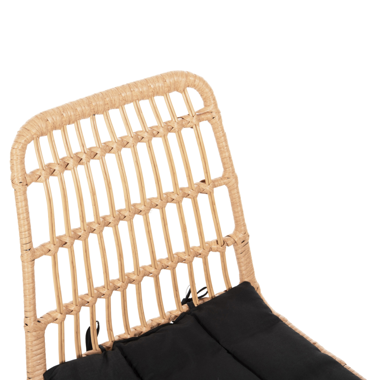 OUTDOOR DINING SET 7PCS ALLEGRA HM10495 WICKER IN BEIGE-METAL IN BLACK [9]