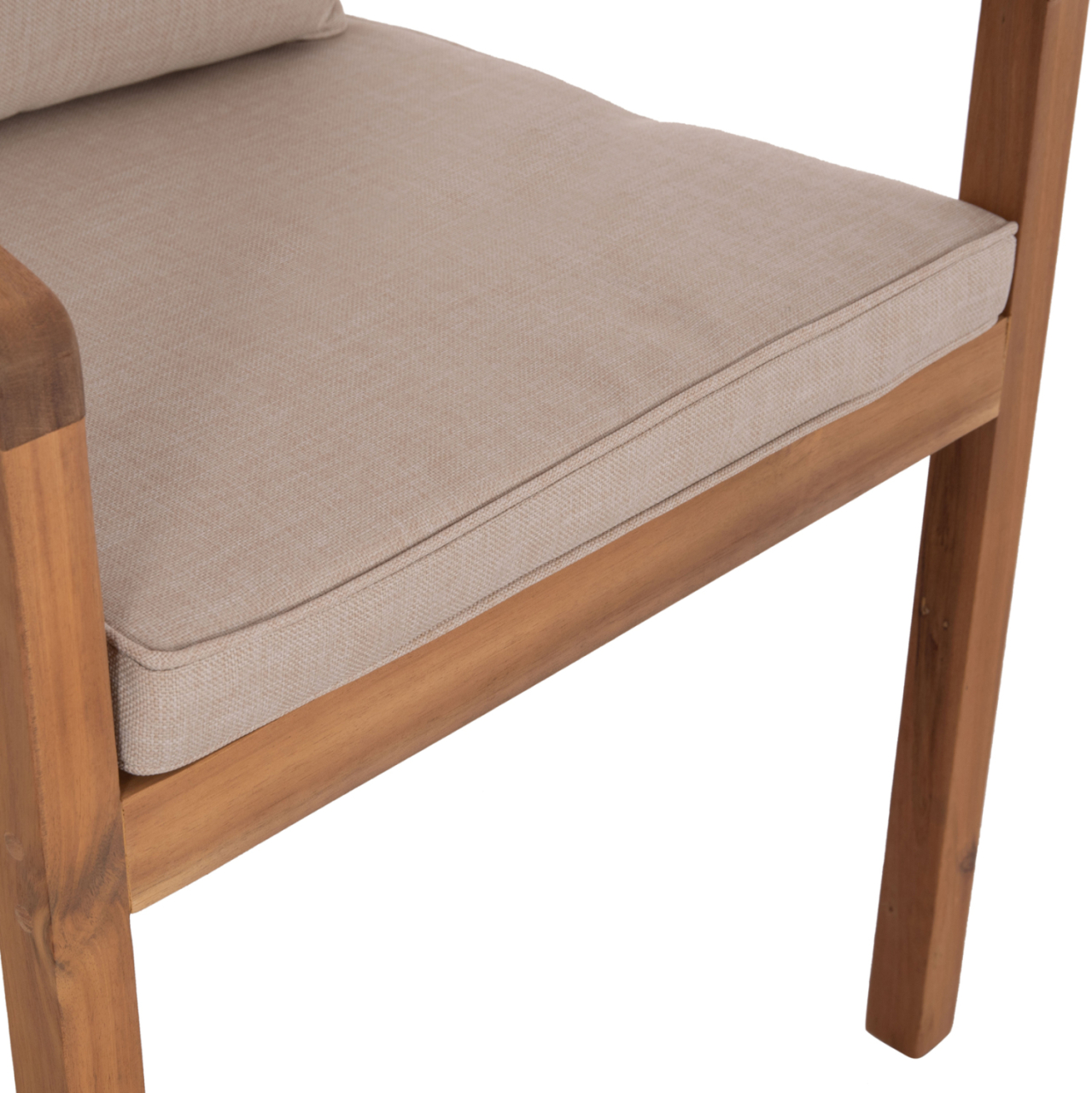 OUTDOOR DINING SET 7PCS CONTREL HM10901.01 ACACIA WOOD IN NATURAL--CUSHIONS IN BEIGE [6]
