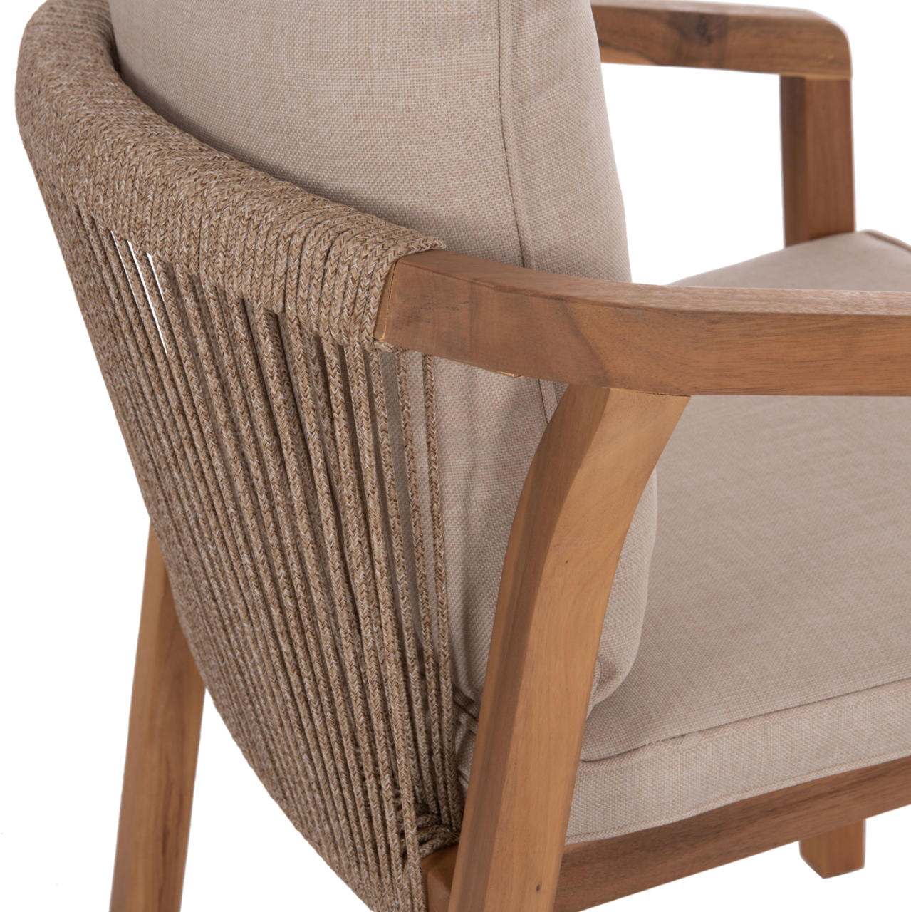 OUTDOOR DINING SET 7PCS CONTREL HM10901.01 ACACIA WOOD IN NATURAL--CUSHIONS IN BEIGE [7]