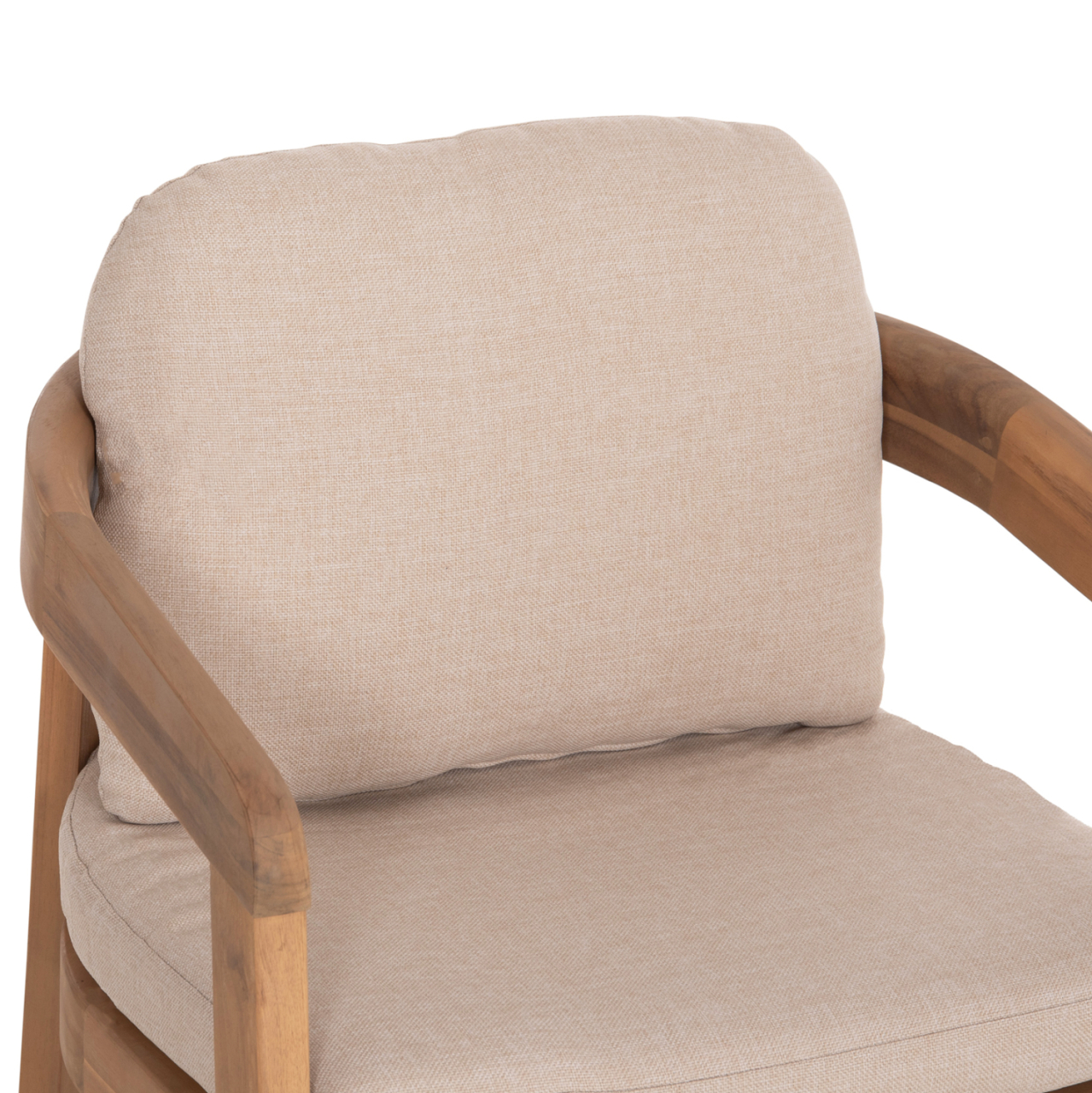 OUTDOOR DINING SET 7PCS CRAVIN HM10903 ACACIA WOOD IN NATURAL--CUSHIONS IN BEIGE [5]