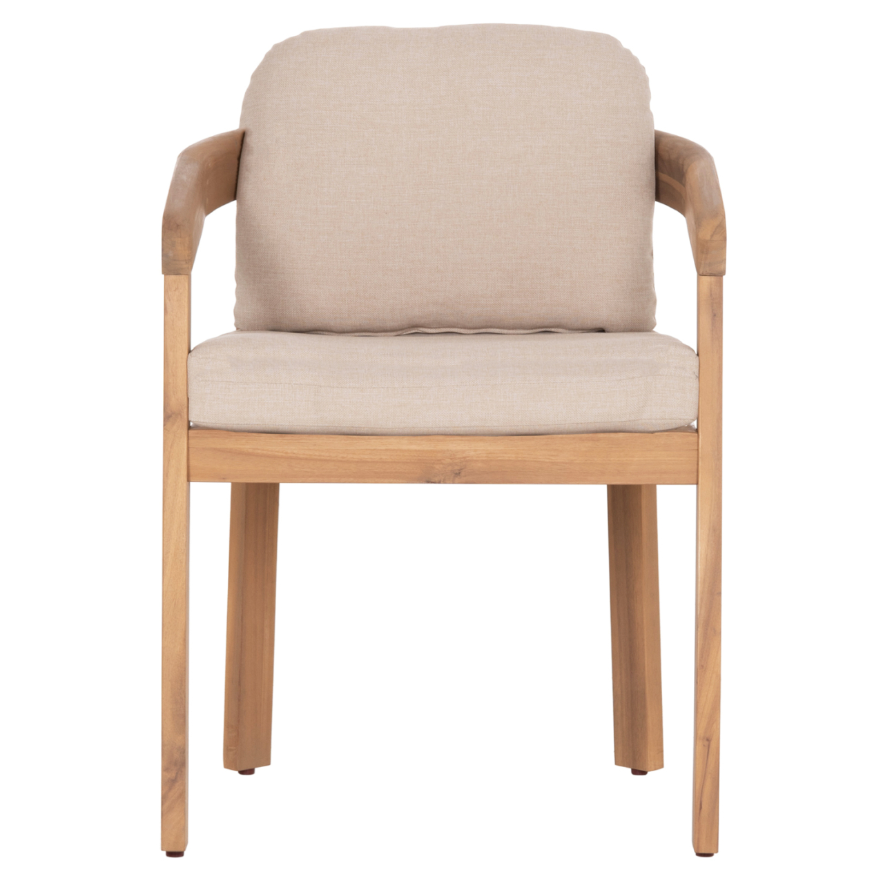 OUTDOOR DINING SET 7PCS CRAVIN HM10903 ACACIA WOOD IN NATURAL--CUSHIONS IN BEIGE [4]