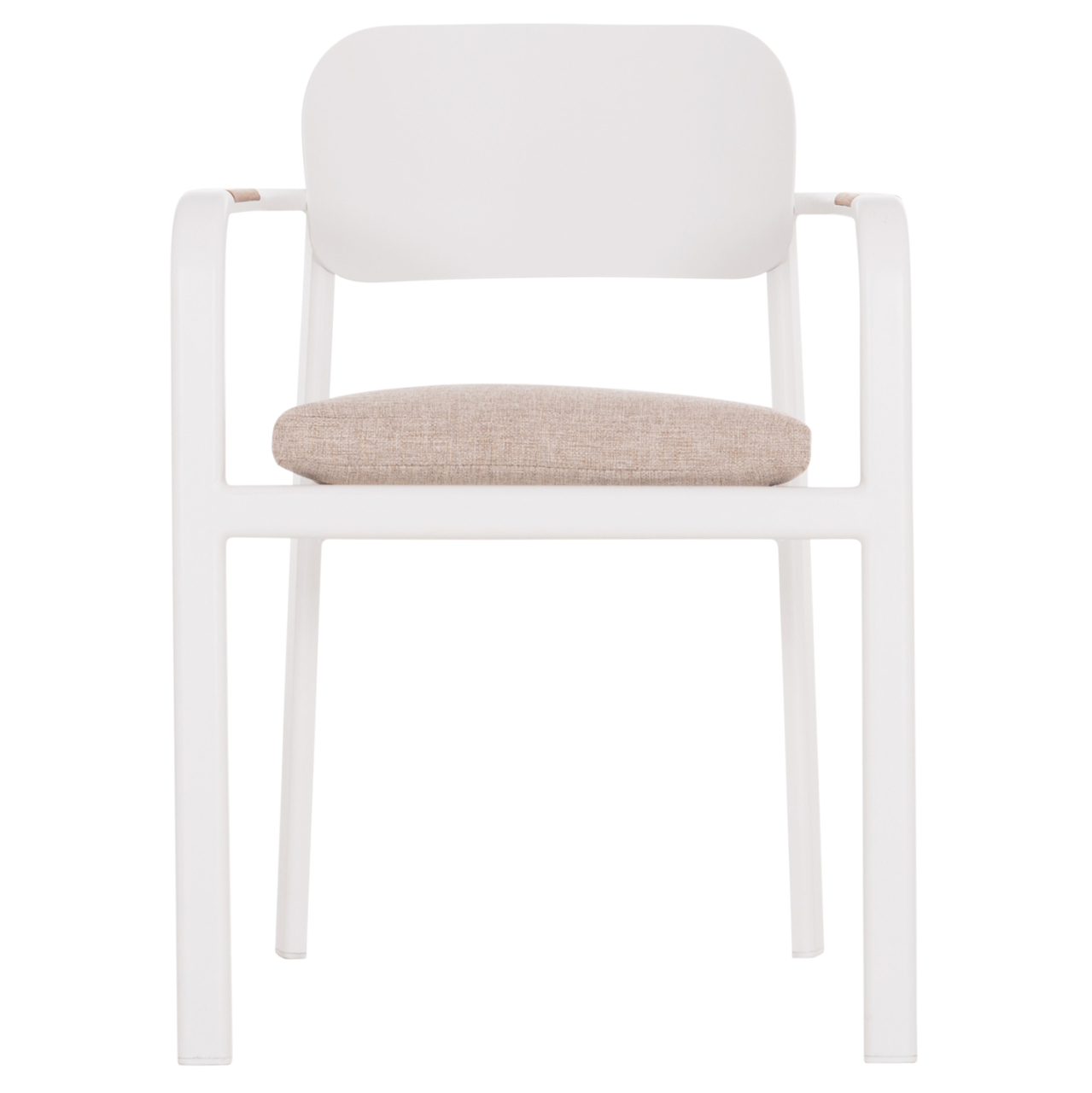 OUTDOOR DINING SET 7PCS ELARA HM10827.02 ALUMINUM IN WHITE--POLYWOOD [4]
