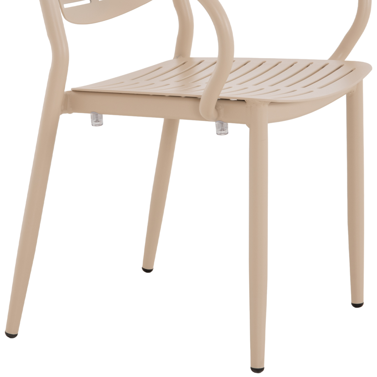 OUTDOOR DINING SET 7PCS HILLIARD HM10999.04 CHAMPAGNE COLORED ALUMINUM-POLYWOOD [8]