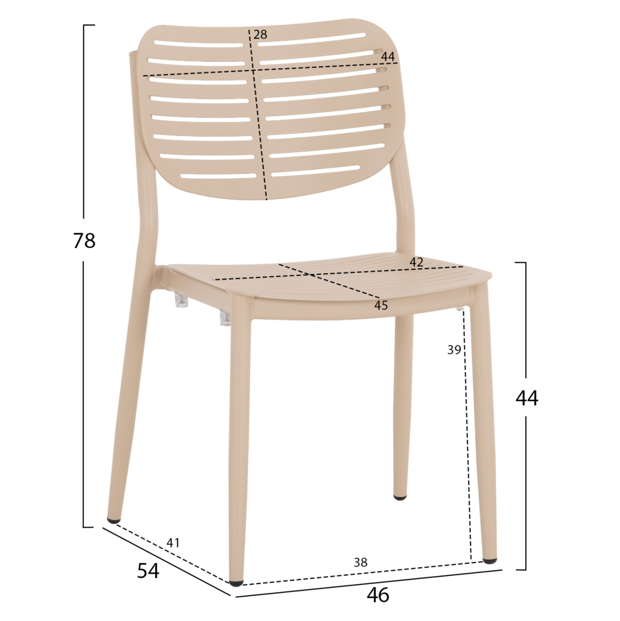 OUTDOOR DINING SET 7PCS HILLIARD HM10999.04 CHAMPAGNE COLORED ALUMINUM-POLYWOOD [4]