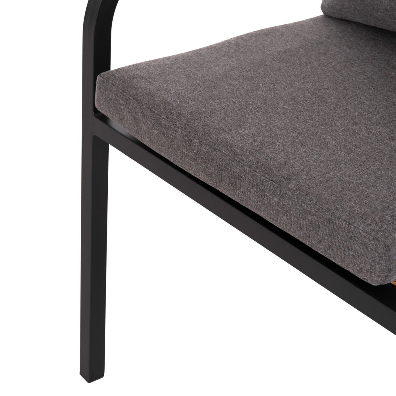 OUTDOOR DINING SET 7PCS MAERLY HM10826.13 ALUMINUM and CUSHIONS IN DARK GREY--POLYWOOD [7]