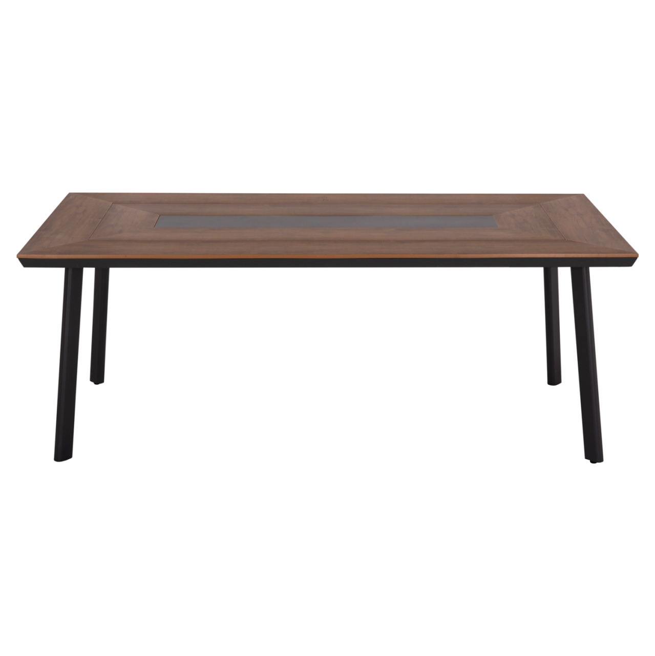 OUTDOOR DINING SET 7PCS MAERLY HM10826.13 ALUMINUM and CUSHIONS IN DARK GREY--POLYWOOD [8]