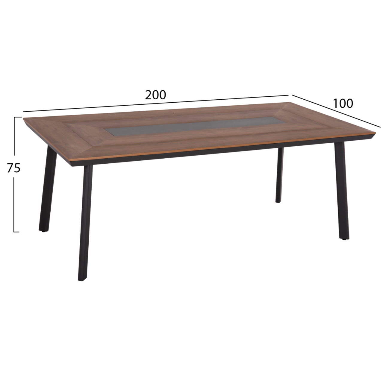 OUTDOOR DINING SET 7PCS MAERLY HM10826.13 ALUMINUM and CUSHIONS IN DARK GREY--POLYWOOD [2]