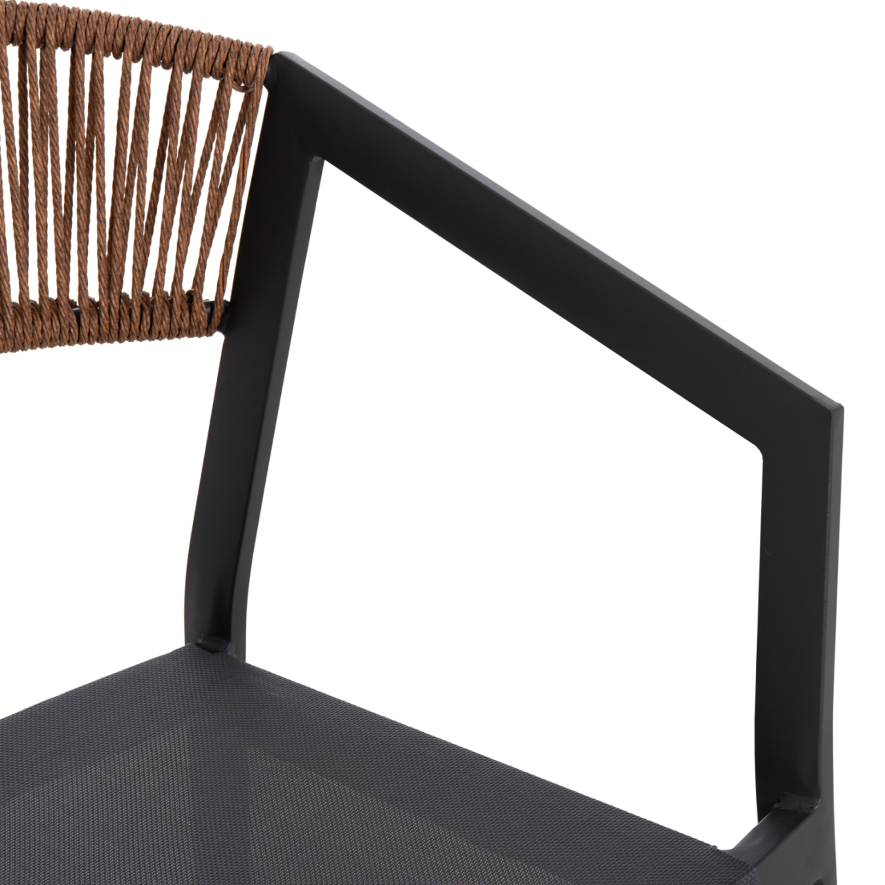 OUTDOOR DINING SET 7PCS MIRI HM10875.01 GREY METAL TABLE--ALUMINUM CHAIRS [8]