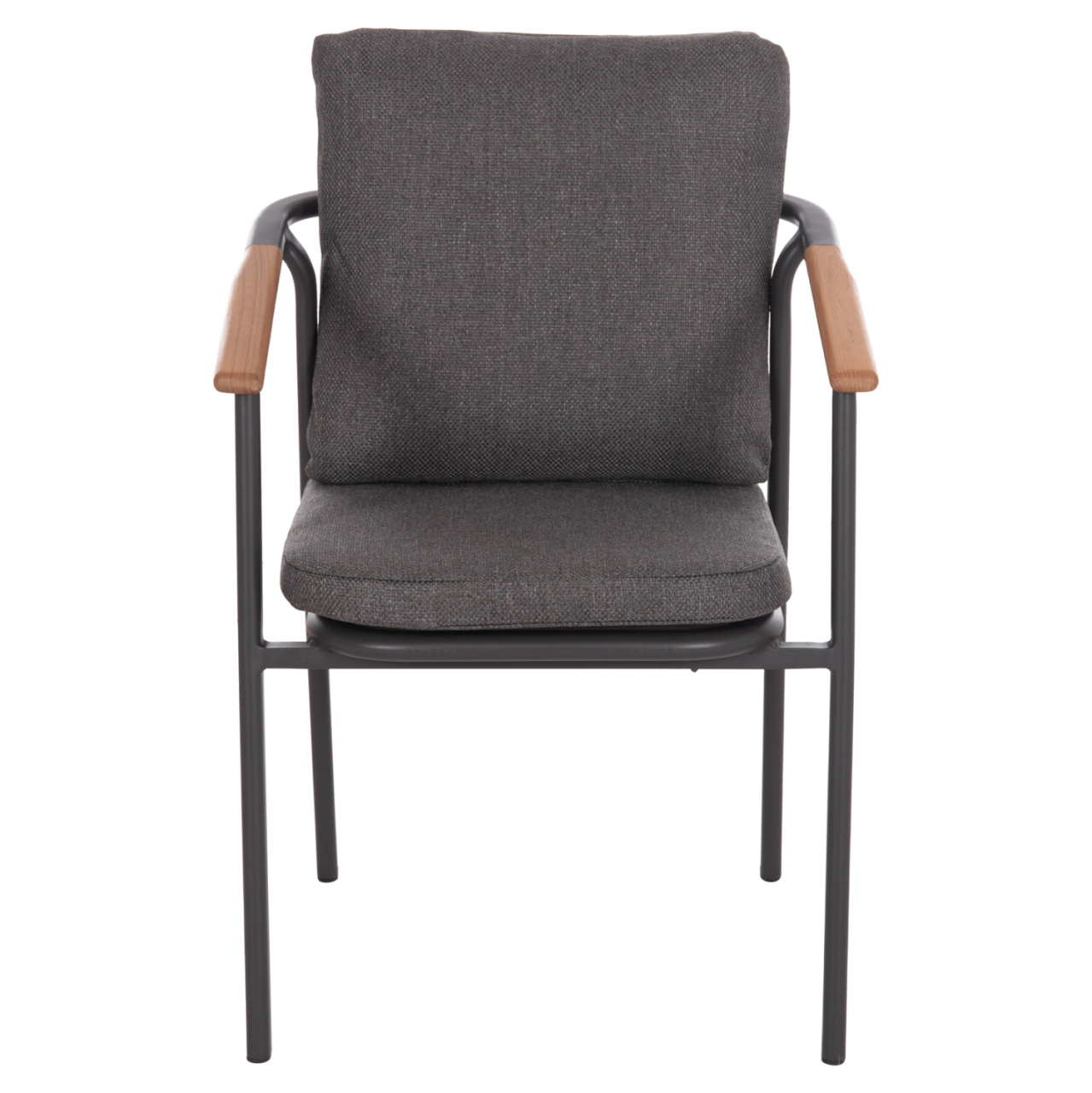 OUTDOOR DINING SET 7PCS SENTI HM10908.01 ALUMINUM and OLEFIN CUSHION COVERS---GREY [4]
