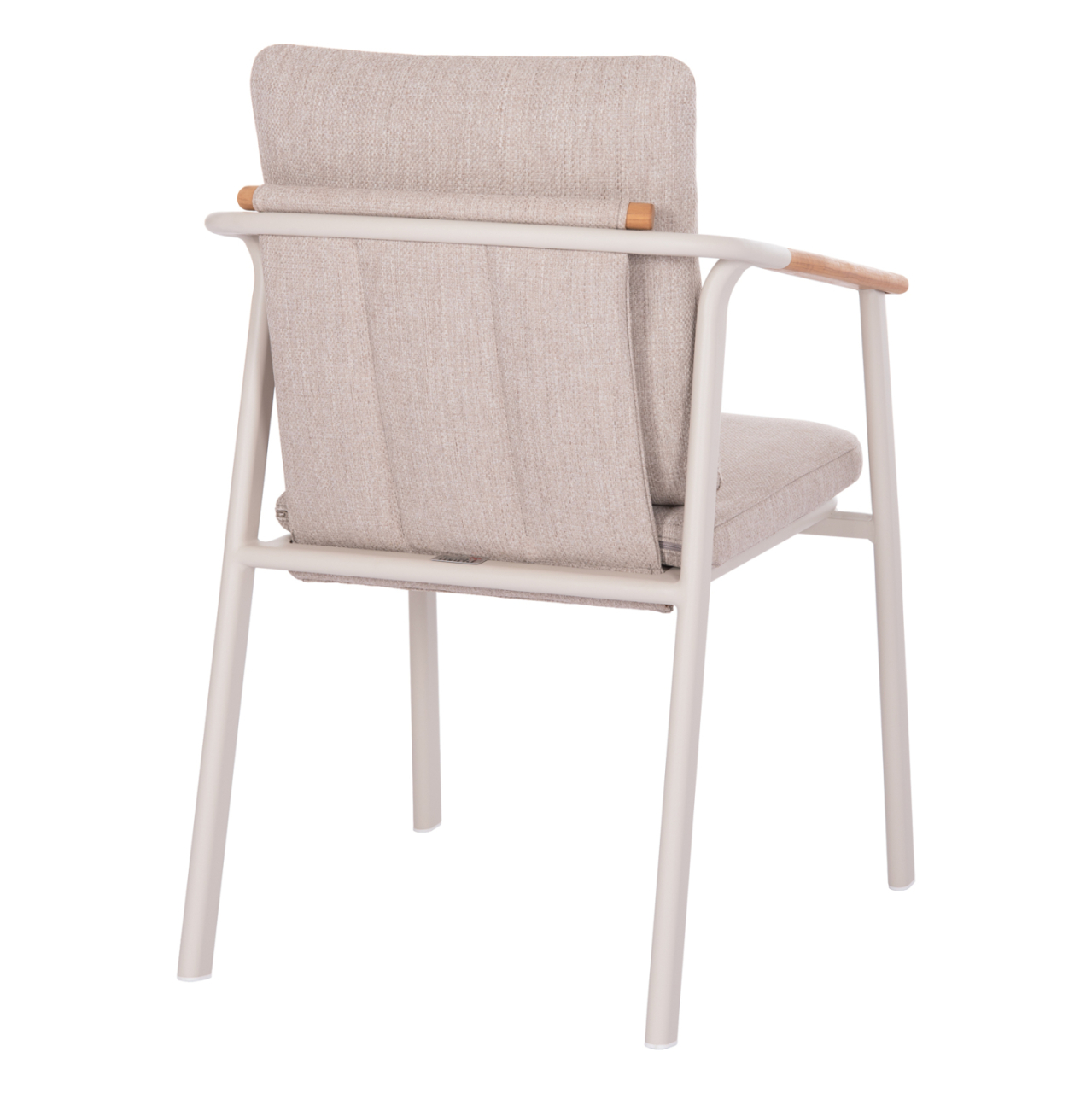 OUTDOOR DINING SET 7PCS SENTI HM10908.02 ALUMINUM IN CREAM WHITE and BEIGE OLEFIN CUSHION COVERS [5]