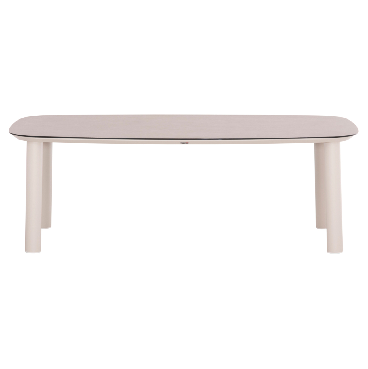 OUTDOOR DINING SET 7PCS SENTI HM10908.02 ALUMINUM IN CREAM WHITE and BEIGE OLEFIN CUSHION COVERS [7]