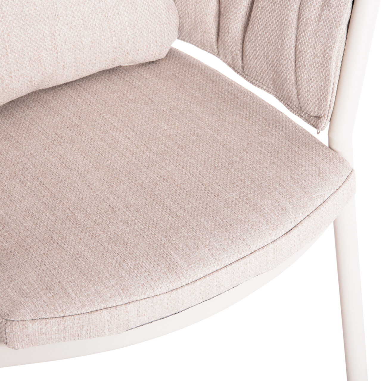 OUTDOOR DINING SET 7PCS SHANKS HM10909.02 ALUMINUM IN CREAM WHITE-BEIGE OLEFIN CUSHION COVERS [5]