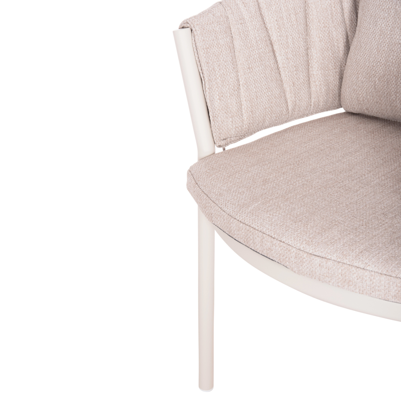 OUTDOOR DINING SET 7PCS SHANKS HM10909.02 ALUMINUM IN CREAM WHITE-BEIGE OLEFIN CUSHION COVERS [6]