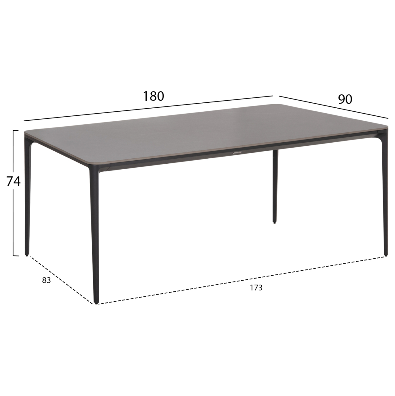 OUTDOOR DINING SET 7PCS VICTUS HM10862.01 GREY ALUMINUM-SINTERED STONE-OLEFIN--WICKER [3]