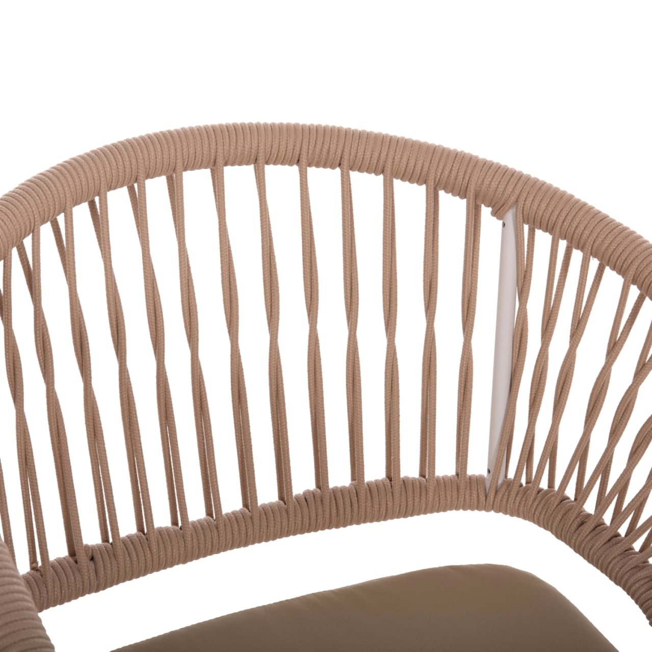 OUTDOOR DINING SET 9PCS MAGNET HM10828.02 ALUMINUM IN WHITE--POLYWOOD--P.E.ROPE [5]