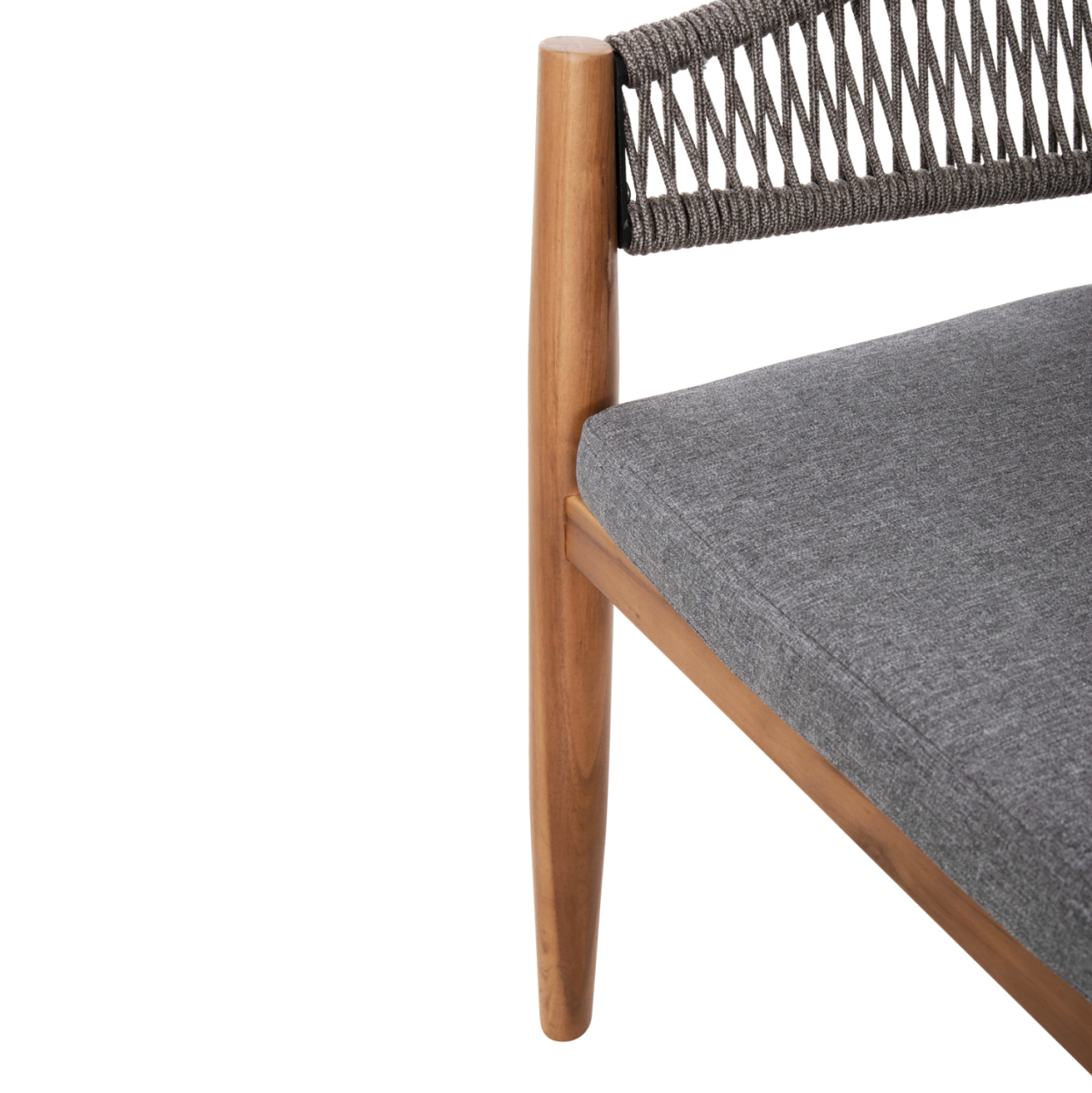 OUTDOOR DINING SET 9PCS NAVANT HM21066.01 TABLE WITH 8 DINING CHAIRS-ACACIA WOOD-ROPE IN GREY [9]