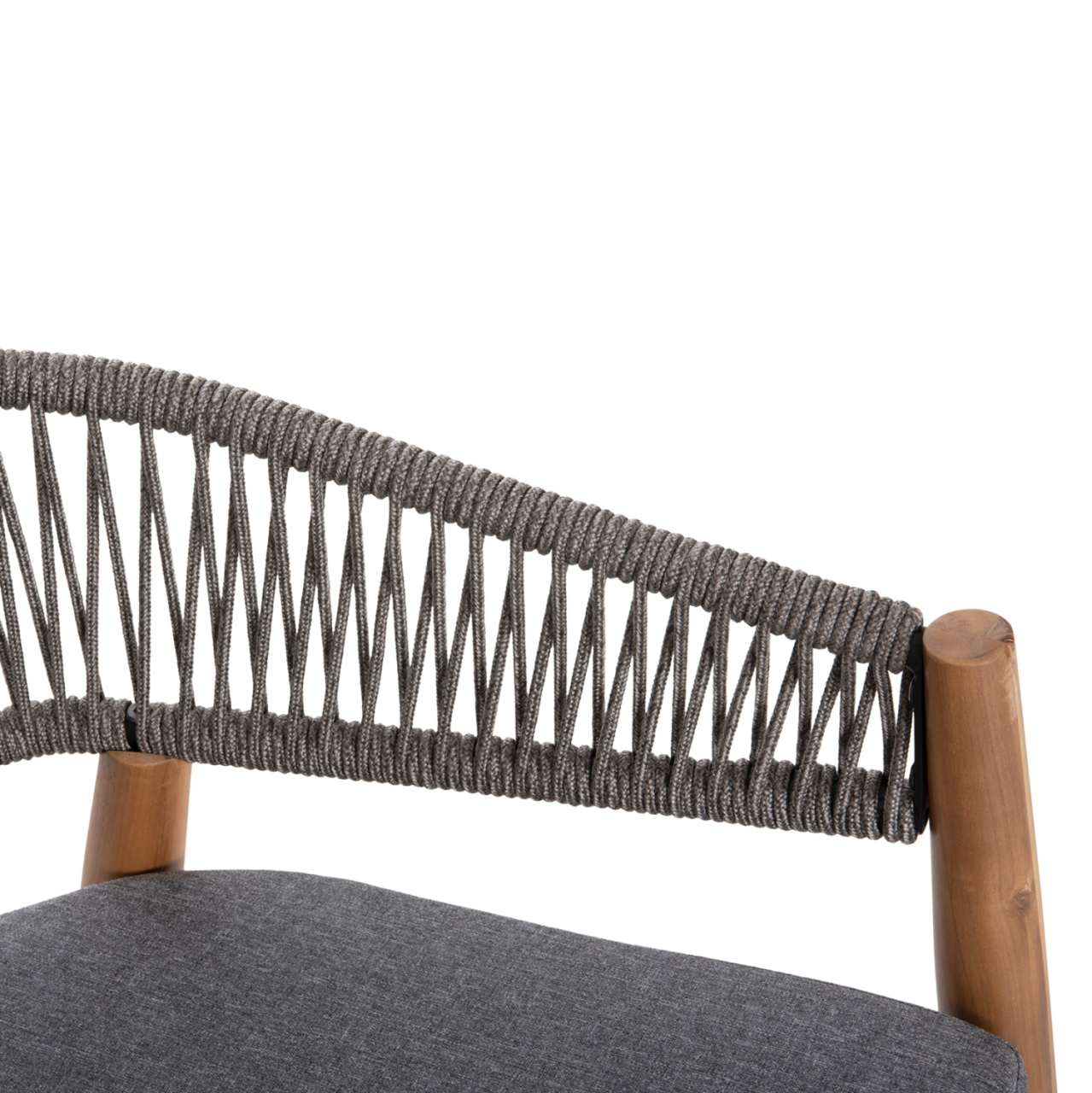 OUTDOOR DINING SET 9PCS NAVANT HM21066.01 TABLE WITH 8 DINING CHAIRS-ACACIA WOOD-ROPE IN GREY [10]