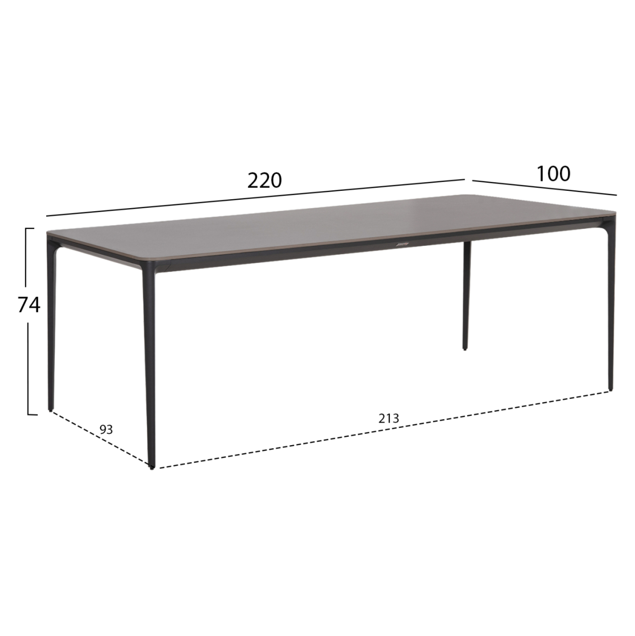 OUTDOOR DINING SET 9PCS VICTUS HM10864.01 GREY ALUMINUM-SINTERED STONE-OLEFIN--WICKER [3]