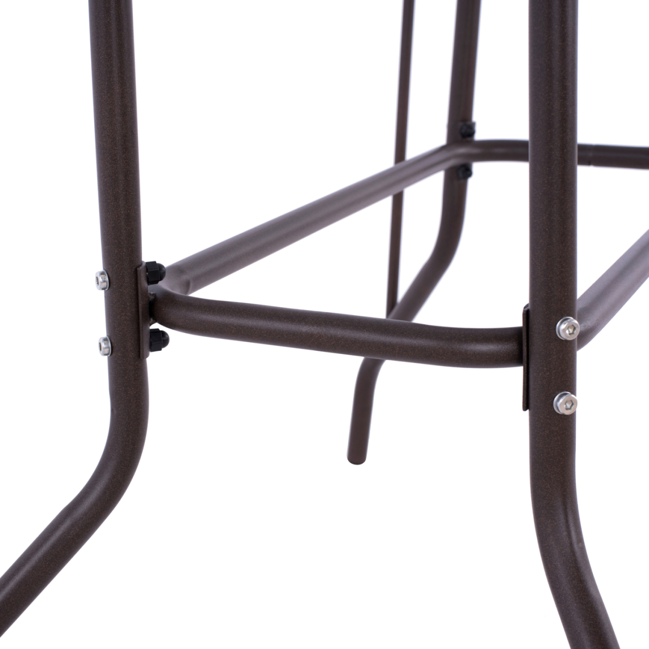 OUTDOOR DINING SET ADAM HM10897.02 TABLE 110x60cm and 4 ARMCHAIRS--BROWN [9]