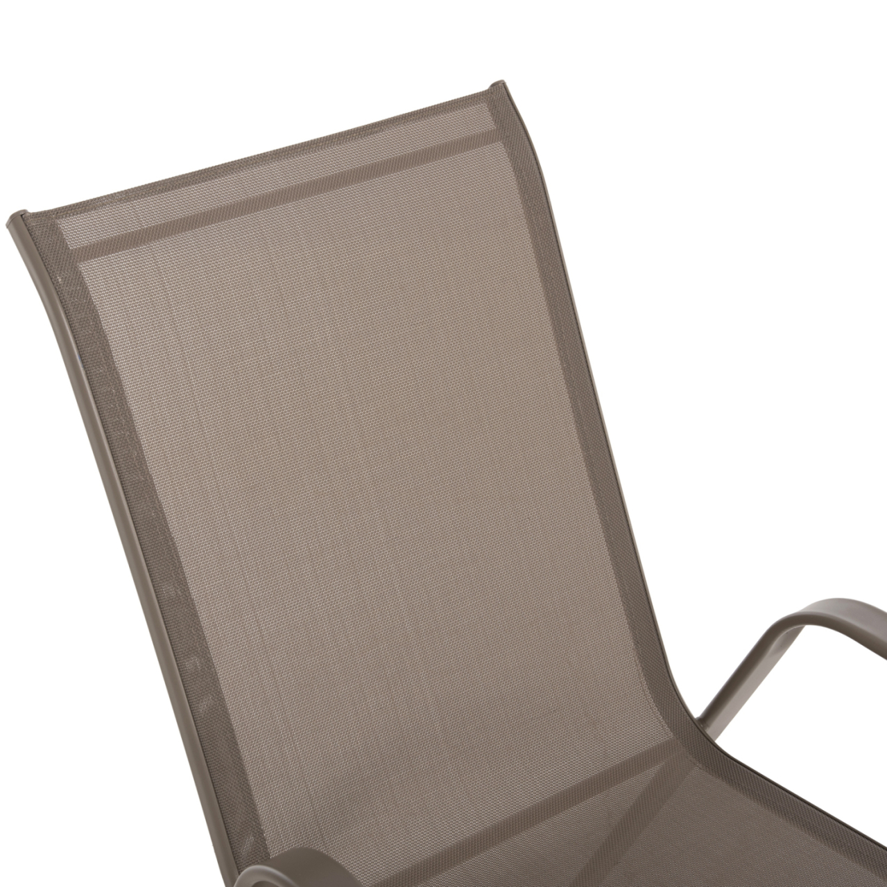 OUTDOOR DINING SET ADAM HM10897.04 TABLE 110x60cm and 4 ARMCHAIRS--CHAMPAGNE COLOR [4]