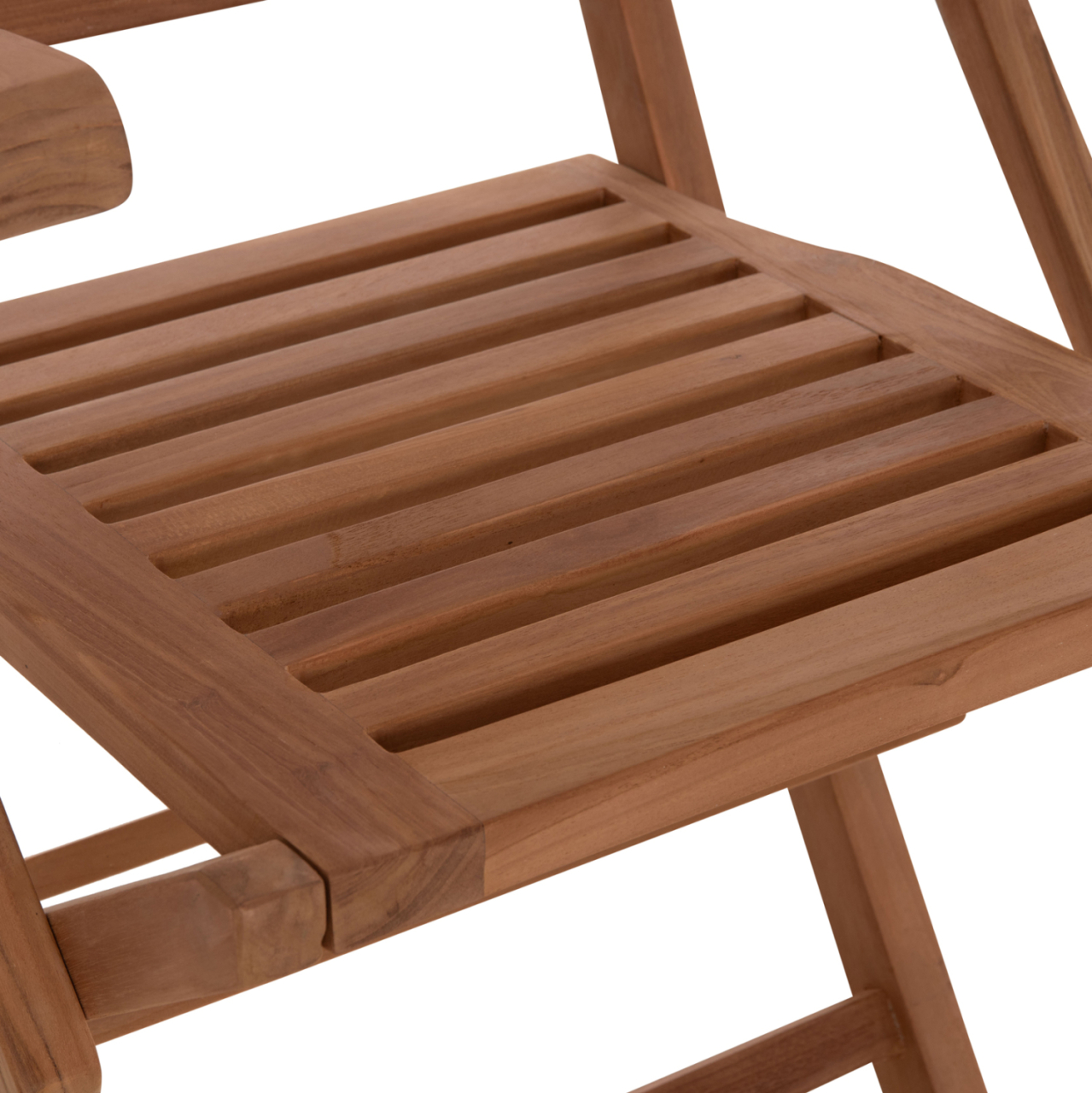 OUTDOOR DINING SET CRANDER HM21288 TABLE and 6 DINING CHAIRS FOLDABLE--TEAK WOOD [5]