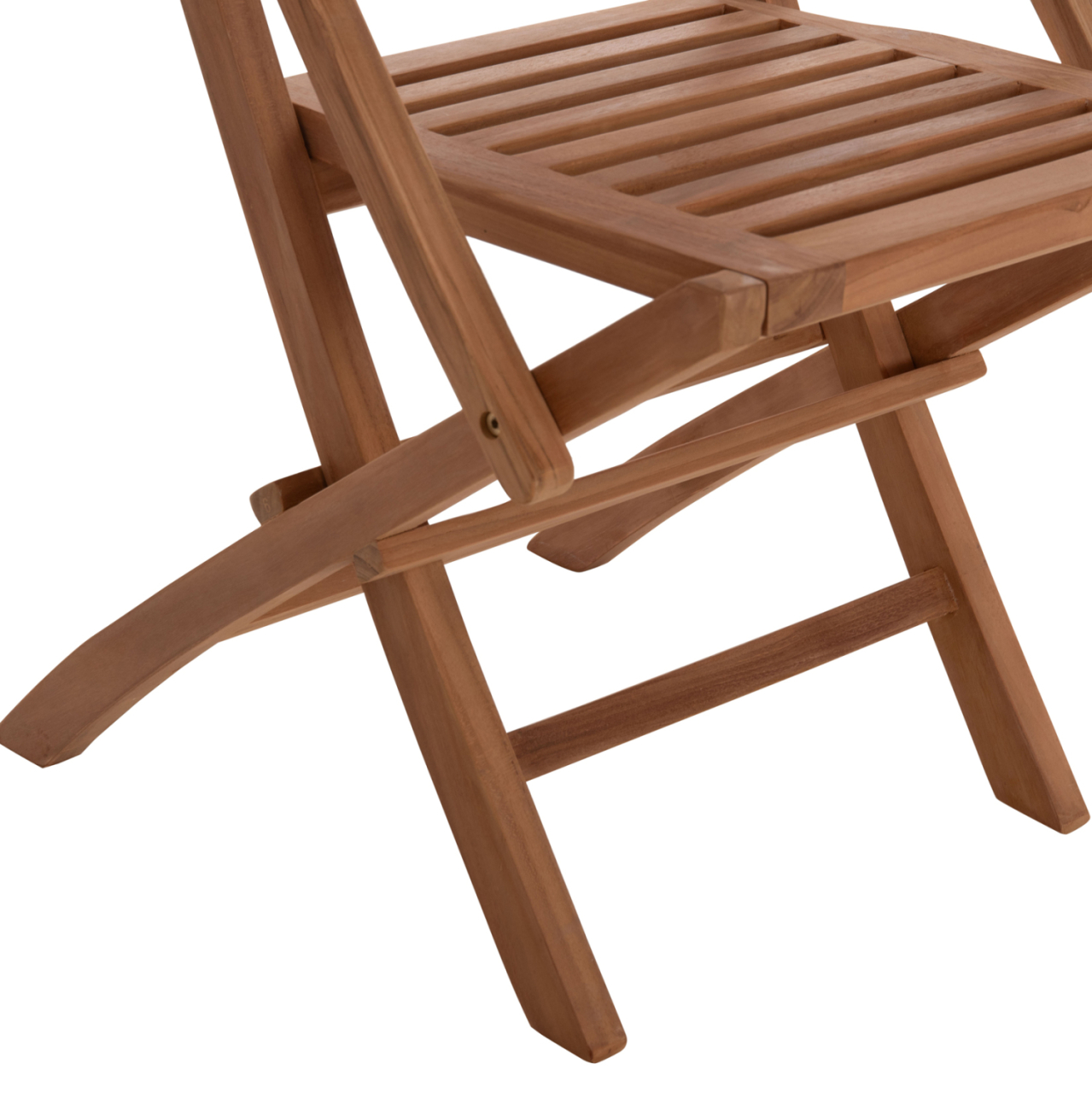 OUTDOOR DINING SET CRANDER HM21288 TABLE and 6 DINING CHAIRS FOLDABLE--TEAK WOOD [6]