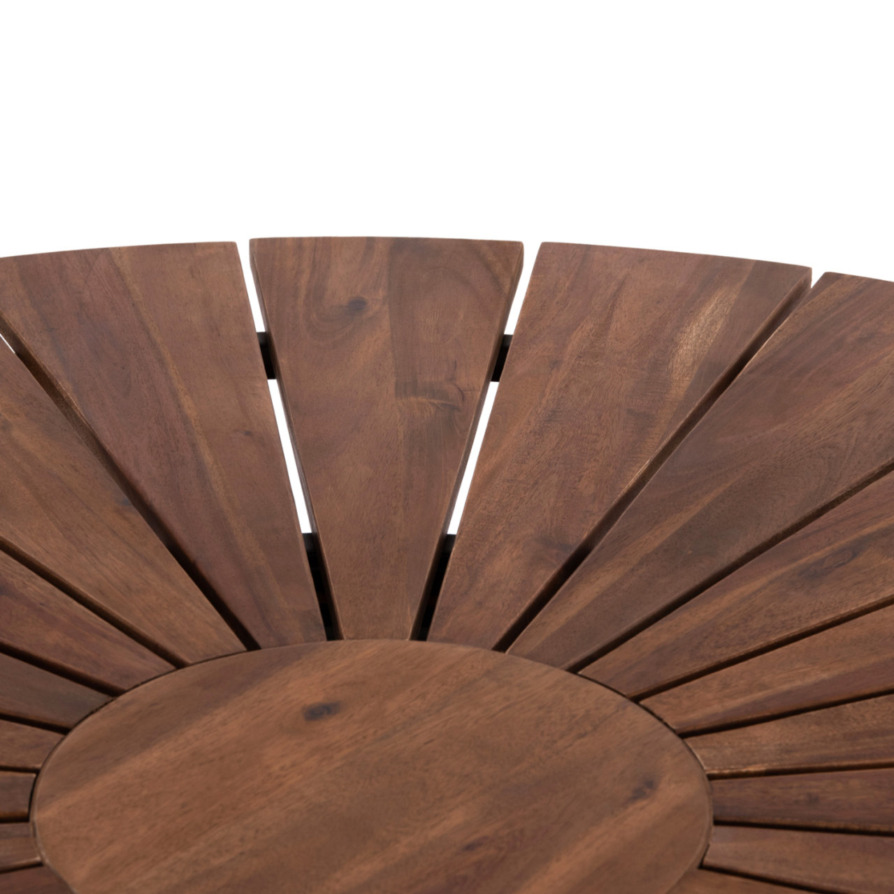 OUTDOOR DINING TABLE CRISTOBAL HM6234 ACACIA WOOD-METAL Φ120x76Hcm. [8]