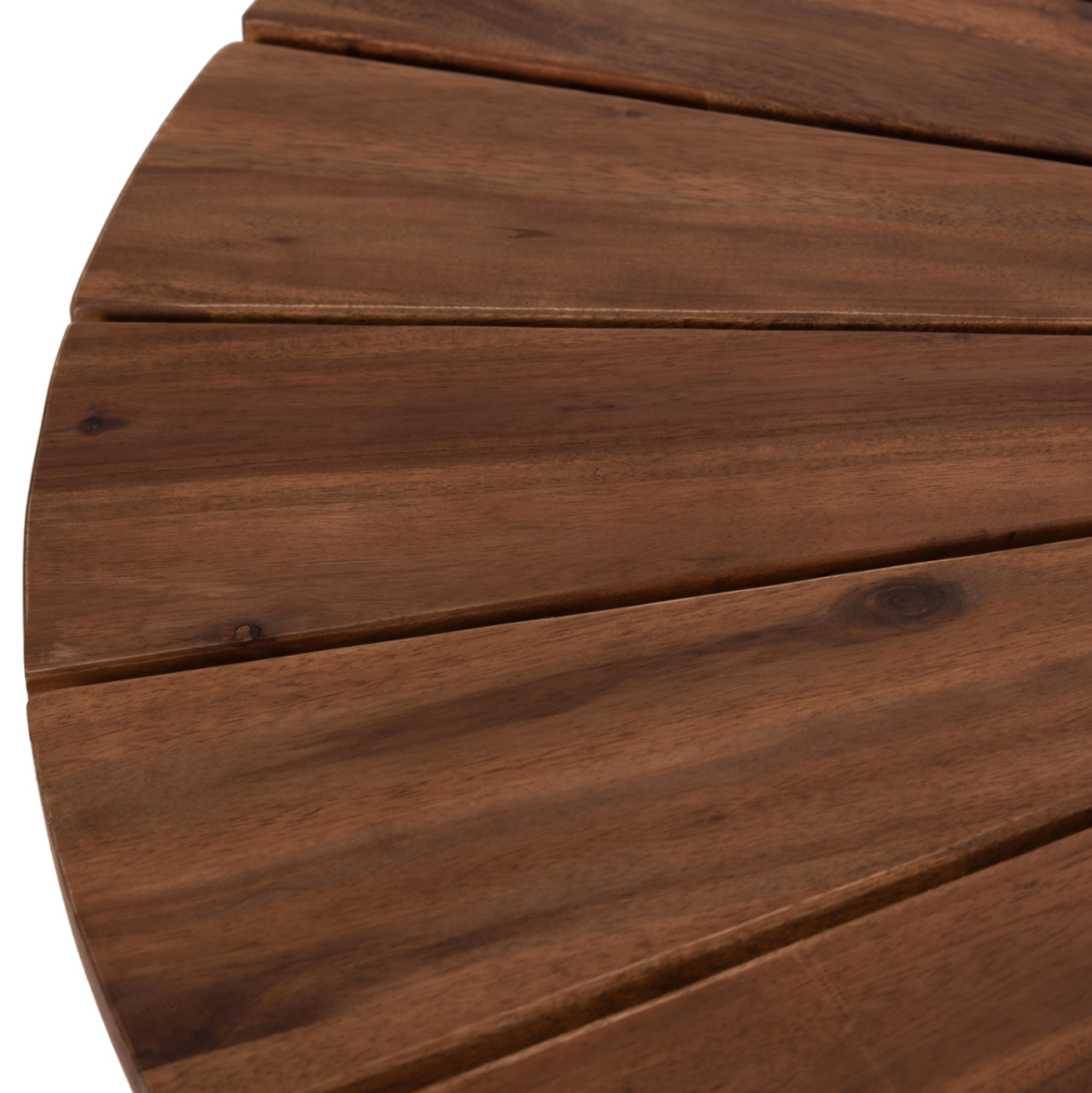 OUTDOOR DINING TABLE CRISTOBAL HM6234 ACACIA WOOD-METAL Φ120x76Hcm. [9]