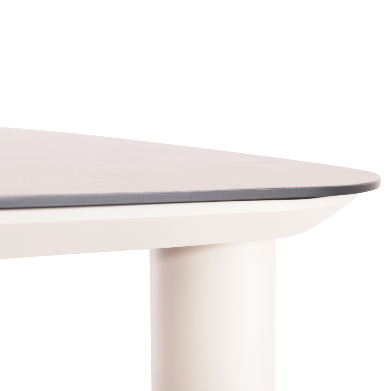 OUTDOOR DINING TABLE DOSUN HM6202.02 CREAM WHITE ALUMINUM-3D PRINT GLASS TOP IN CERAMIC LOOK 220x100x75H [6]