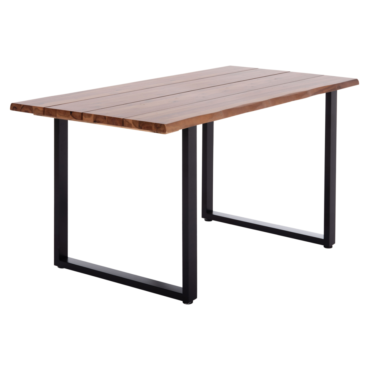 OUTDOOR DINING TABLE FRIGGO HM6296.01 ACACIA WOOD 3.5cm thick--METAL LEGS 140x80x77Hcm [4]