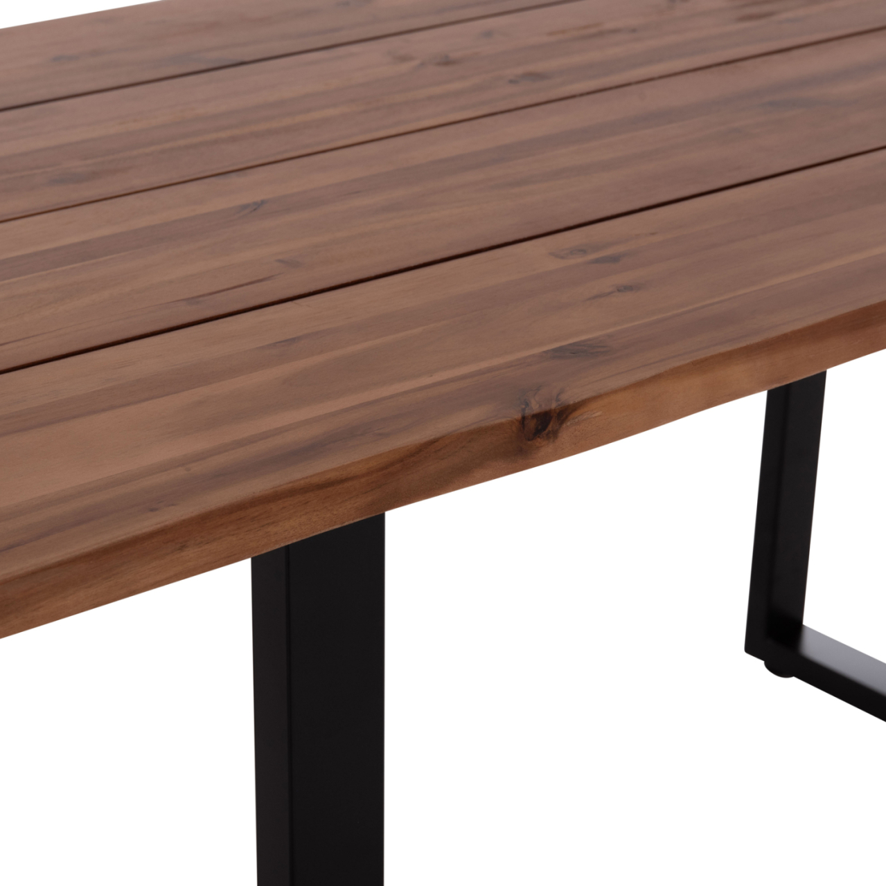 OUTDOOR DINING TABLE FRIGGO HM6375.02 ACACIA WOOD 2.6cm thick--METAL LEGS 160x80x76Hcm [7]
