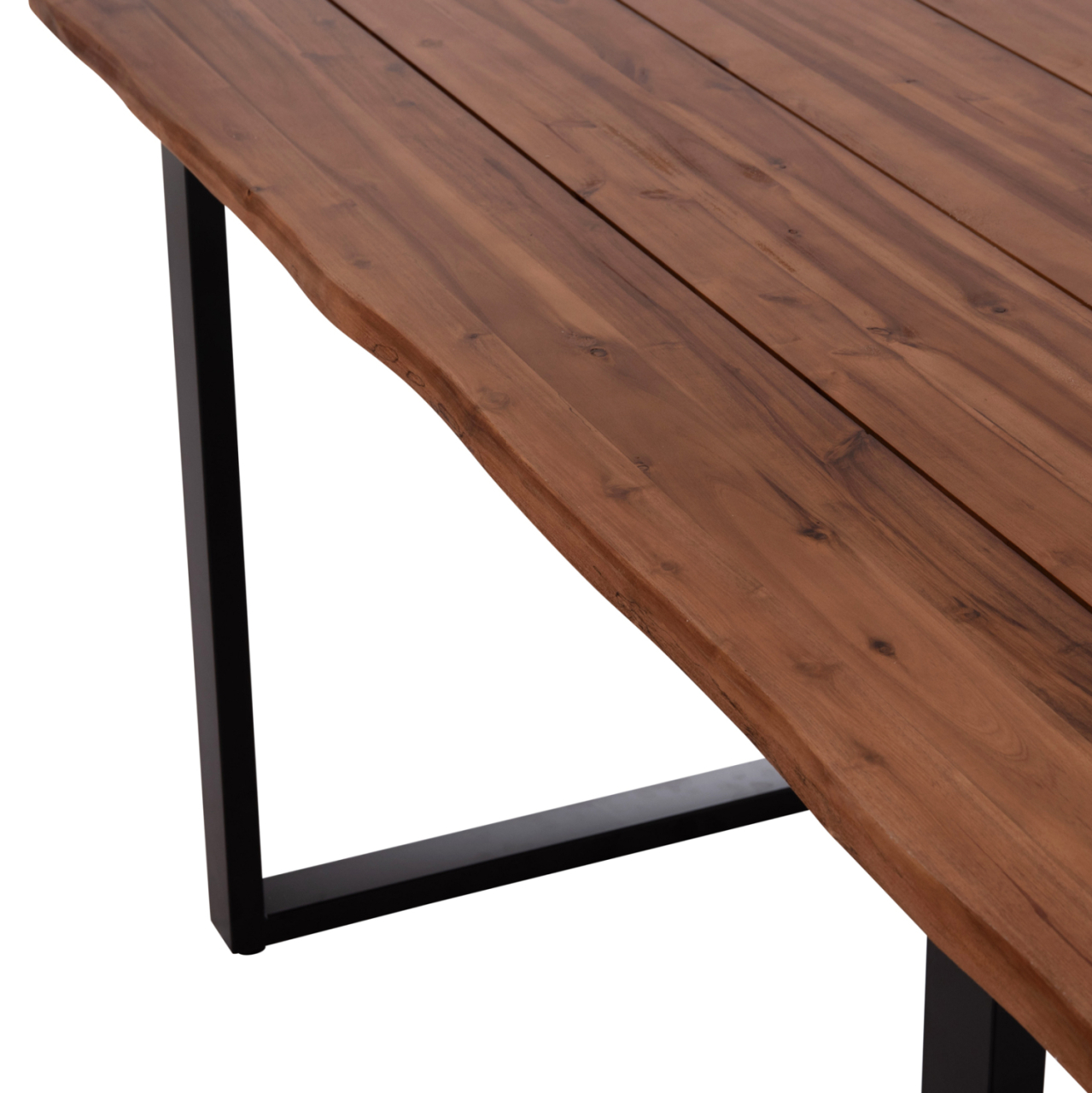 OUTDOOR DINING TABLE FRIGGO HM6375.02 ACACIA WOOD 2.6cm thick--METAL LEGS 160x80x76Hcm [10]