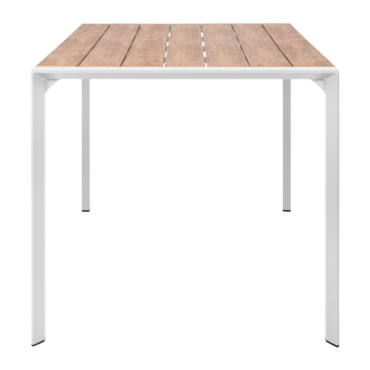 OUTDOOR DINING TABLE GOYA HM6059.01 ALUMINUM IN WHITE and POLYWOOD TABLETOP 160X80Χ75Hcm. [4]