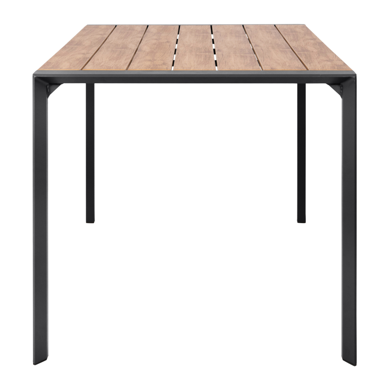 OUTDOOR DINING TABLE GOYA HM6059.03 ALUMINUM IN ANTHRACITE and POLYWOOD TABLETOP 160X80Χ75Hcm. [4]