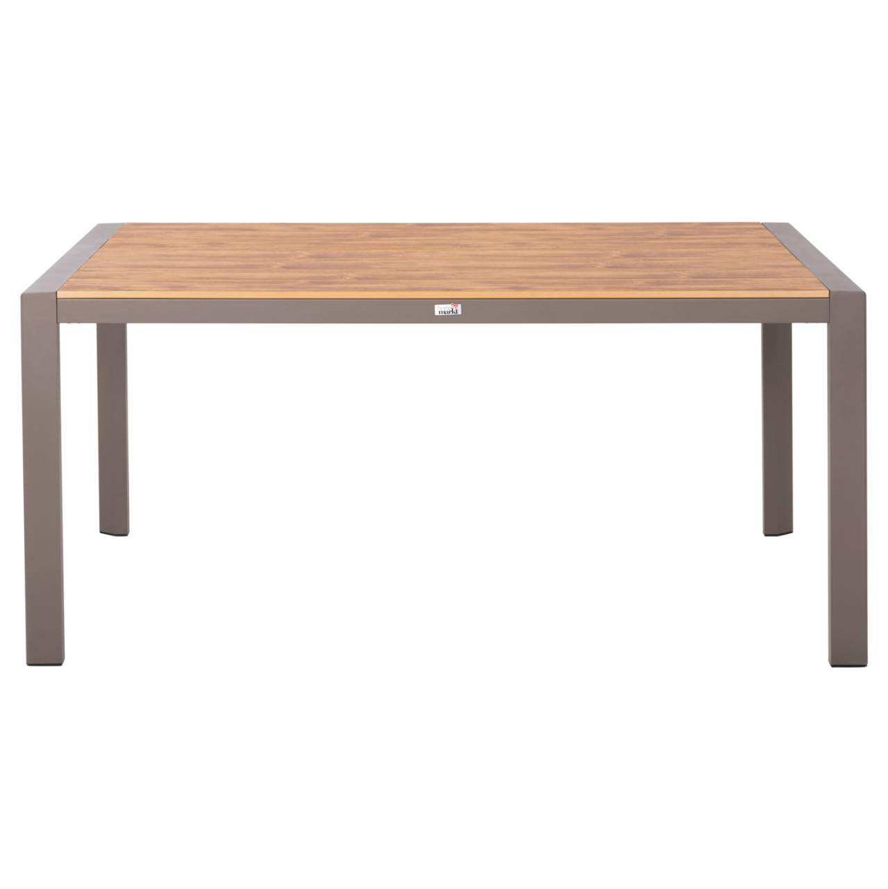 OUTDOOR DINING TABLE GOYA HM6059.04 ALUMINUM IN CHAMPAGNE and POLYWOOD TABLETOP 160X80Χ75Hcm. [3]