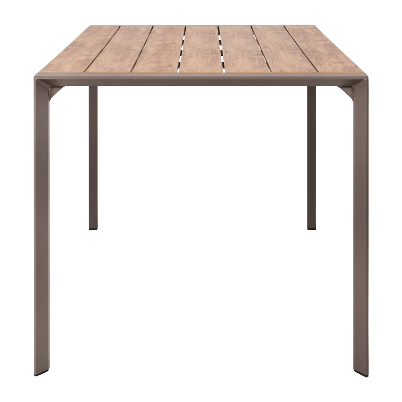 OUTDOOR DINING TABLE GOYA HM6059.04 ALUMINUM IN CHAMPAGNE and POLYWOOD TABLETOP 160X80Χ75Hcm. [4]