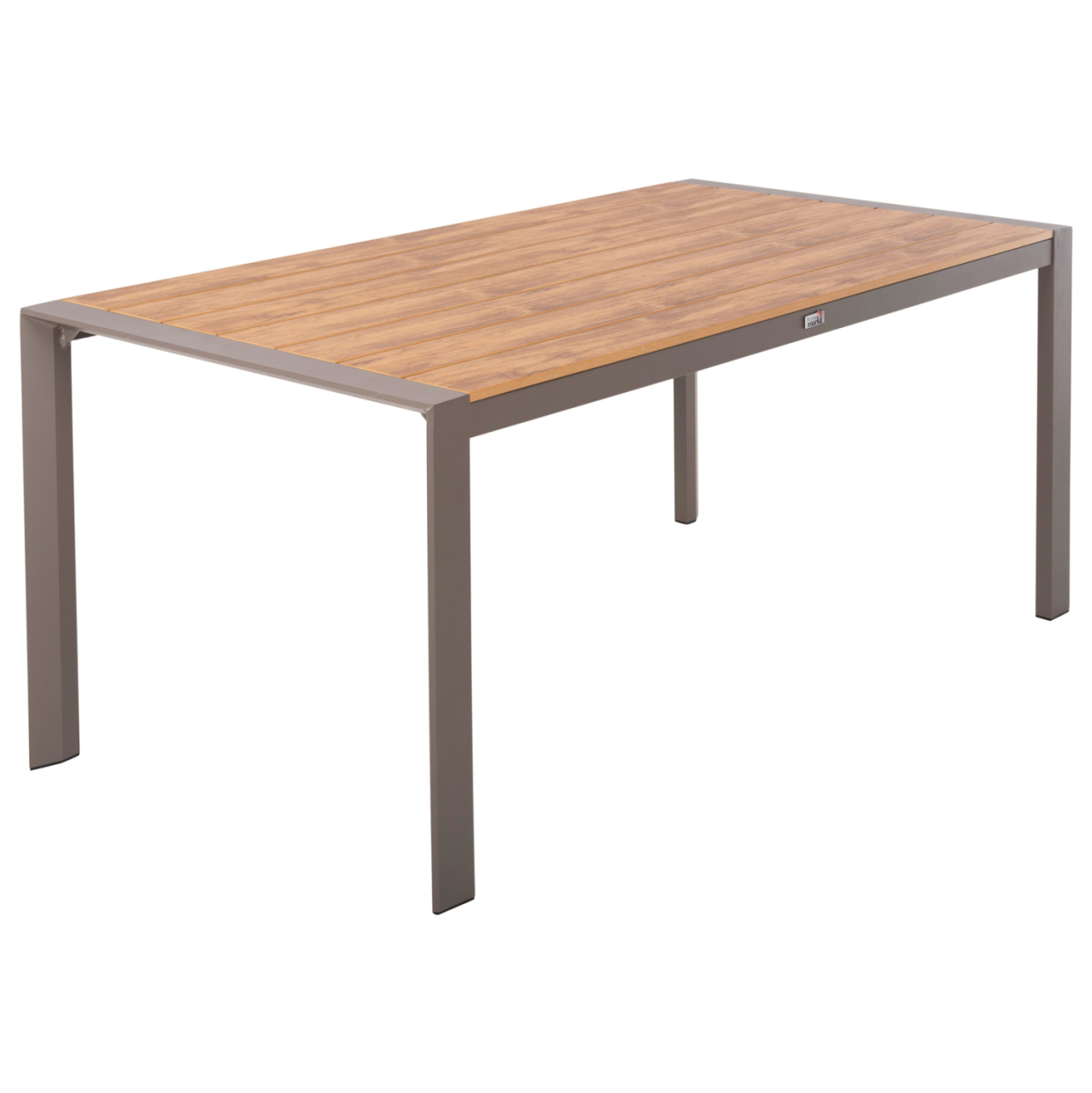 OUTDOOR DINING TABLE GOYA HM6059.04 ALUMINUM IN CHAMPAGNE and POLYWOOD TABLETOP 160X80Χ75Hcm. [5]