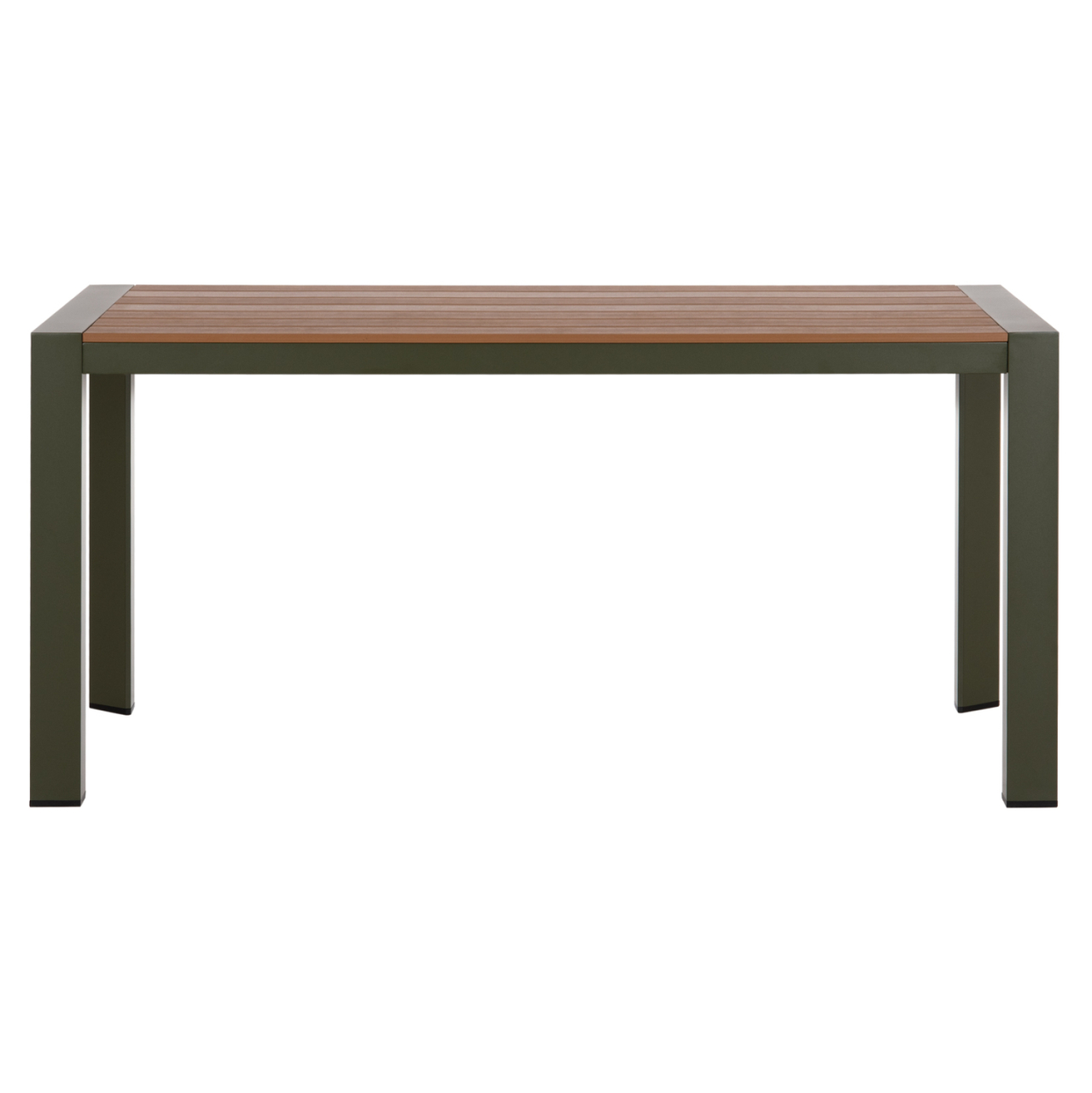 OUTDOOR DINING TABLE GOYA HM6059.07 ALUMINUM IN OLIVE GREEN and POLYWOOD 160X80Χ75Hcm. [3]