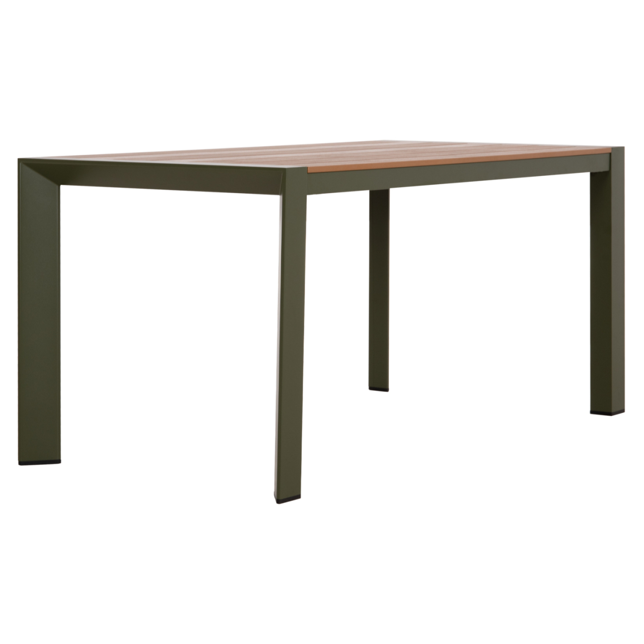 OUTDOOR DINING TABLE GOYA HM6059.07 ALUMINUM IN OLIVE GREEN and POLYWOOD 160X80Χ75Hcm. [4]