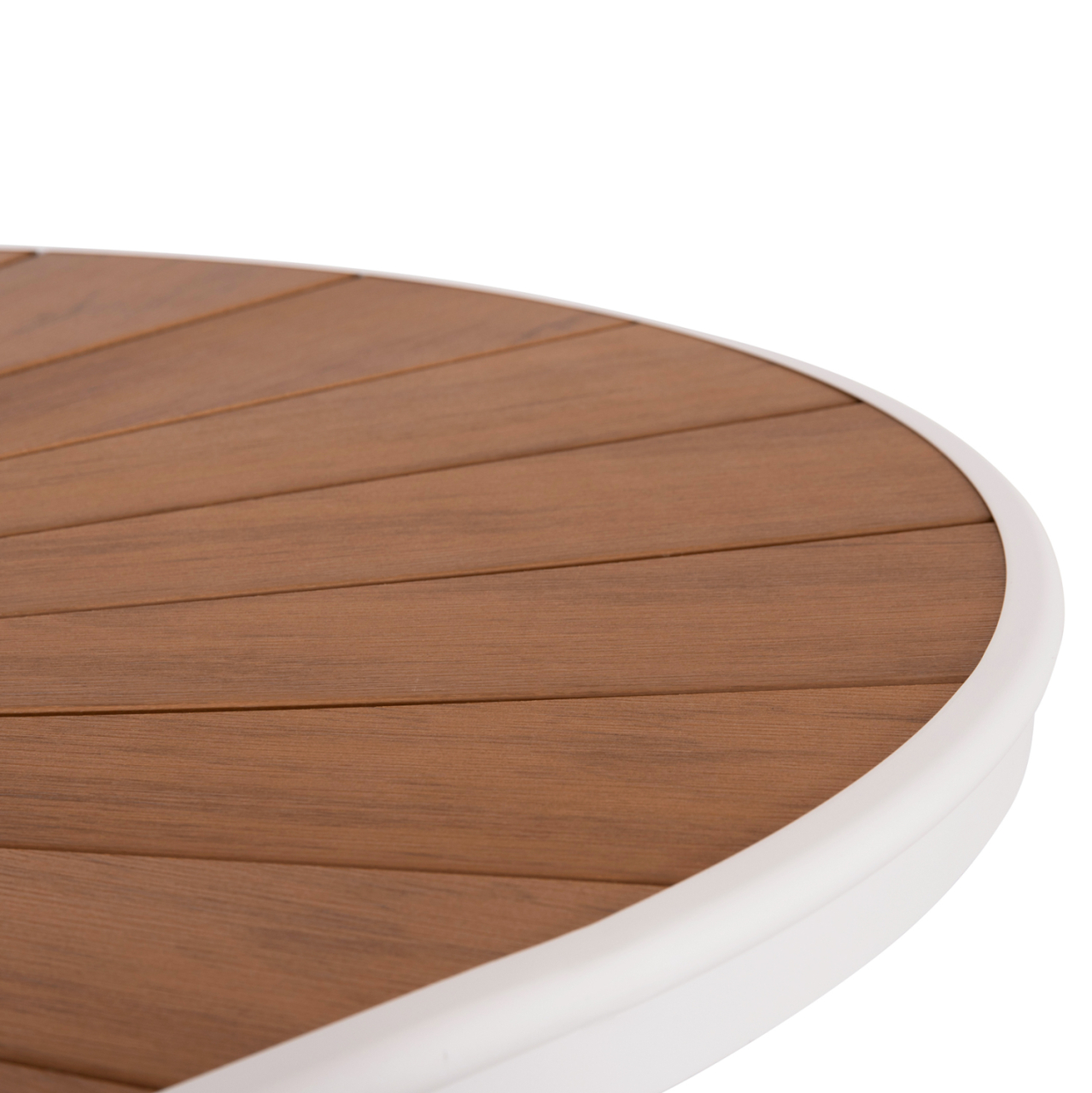 OUTDOOR DINING TABLE TELAMO HM6288.02 ALUMINUM IN WHITE and POLYWOOD TABLETOP 160X90Χ73.5Hcm. [6]