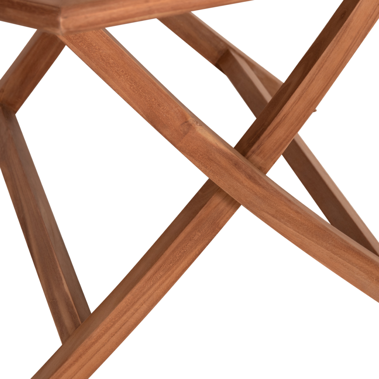 OUTDOOR FOLDABLE POLYGON DINING TABLE KARLIN HM6618 TEAK WOOD-NATURAL COLOR 120x120x75Hcm [7]